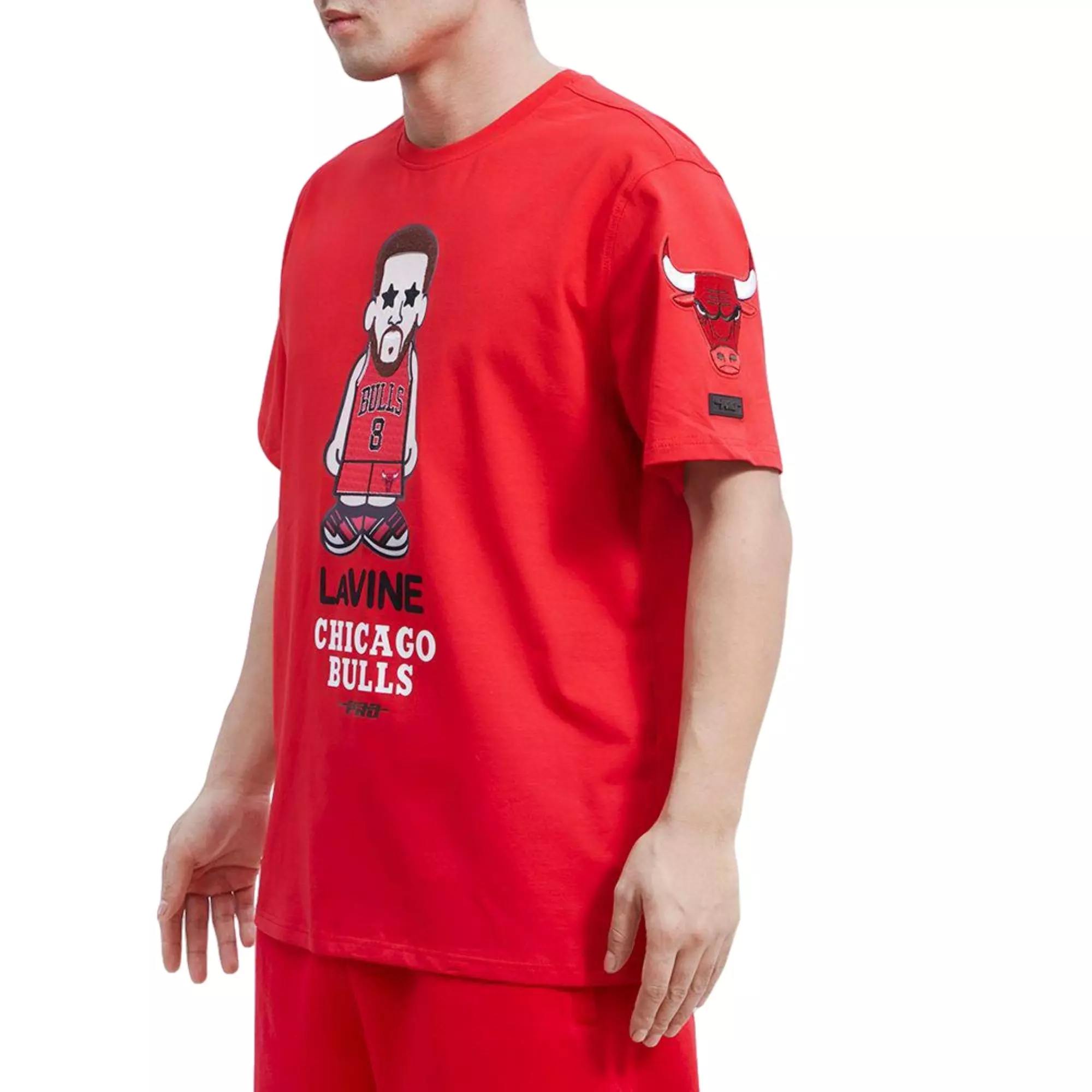 Pro Standard Men's Zach Lavine Chicago Bulls Avatar Tee - RED