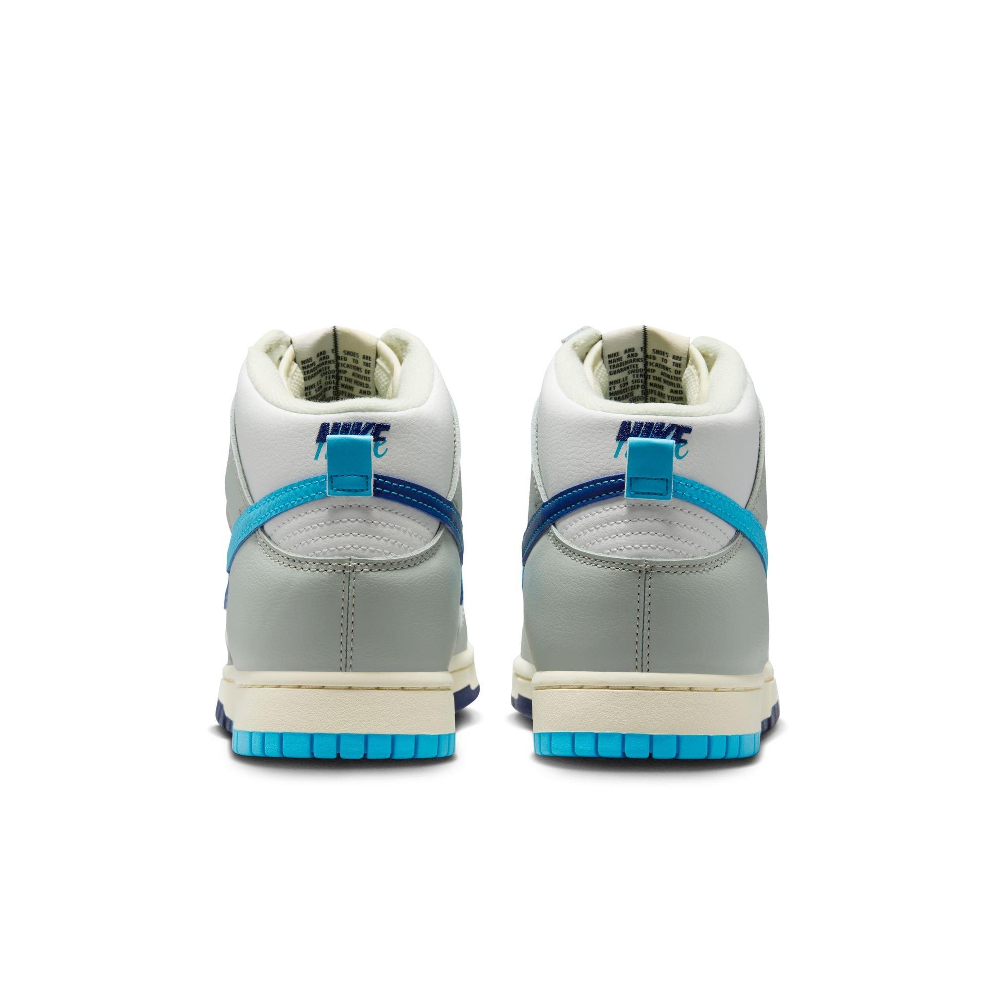 Nike Dunk High Retro Split "Summit White/Baltic Blue/Deep Royal" Men's Shoe - SUMMIT WHITE/BALTIC BLUE/DEEP ROYAL Thumbnail View 8
