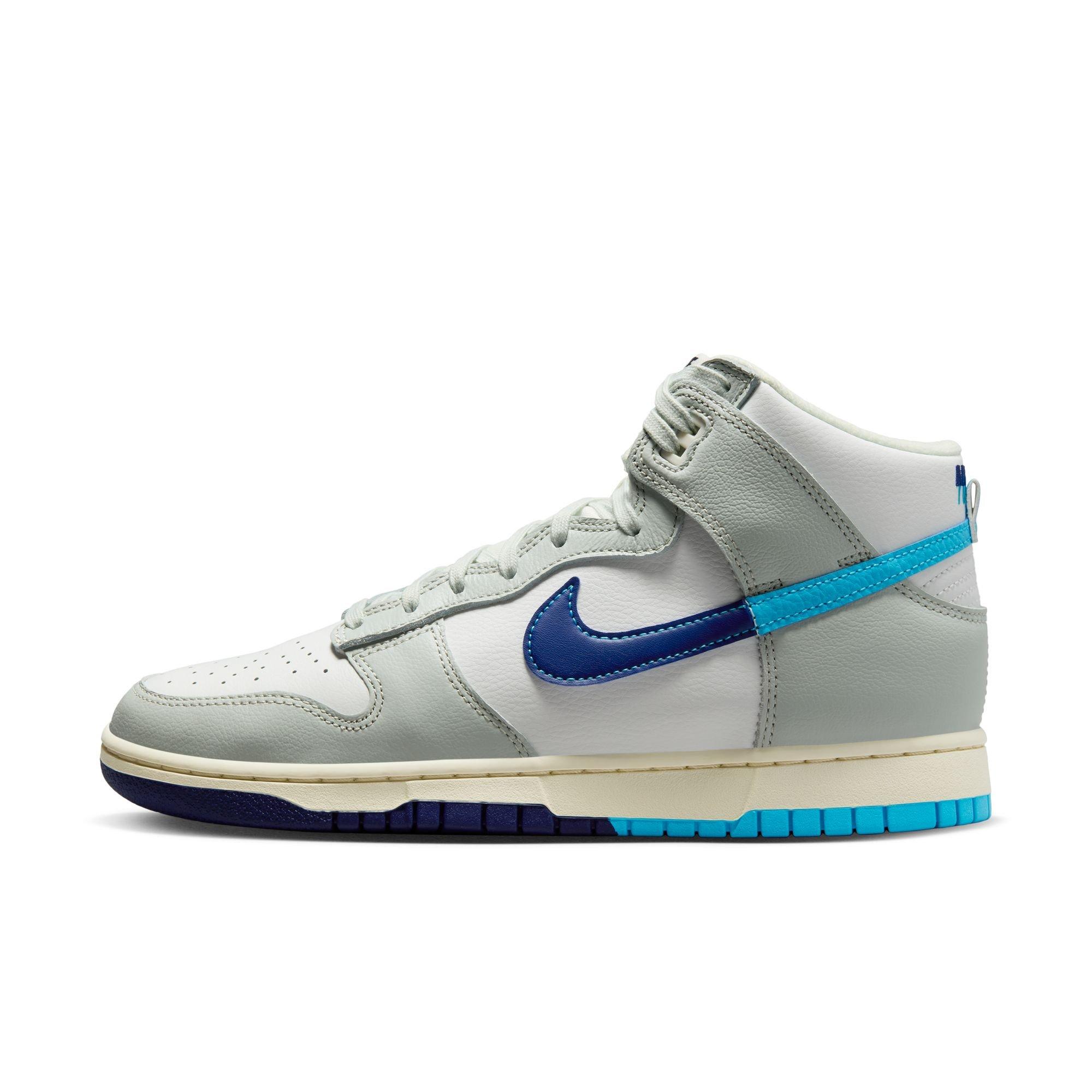 Nike Dunk High Retro Split "Summit White/Baltic Blue/Deep Royal" Men's Shoe - SUMMIT WHITE/BALTIC BLUE/DEEP ROYAL Thumbnail View 6