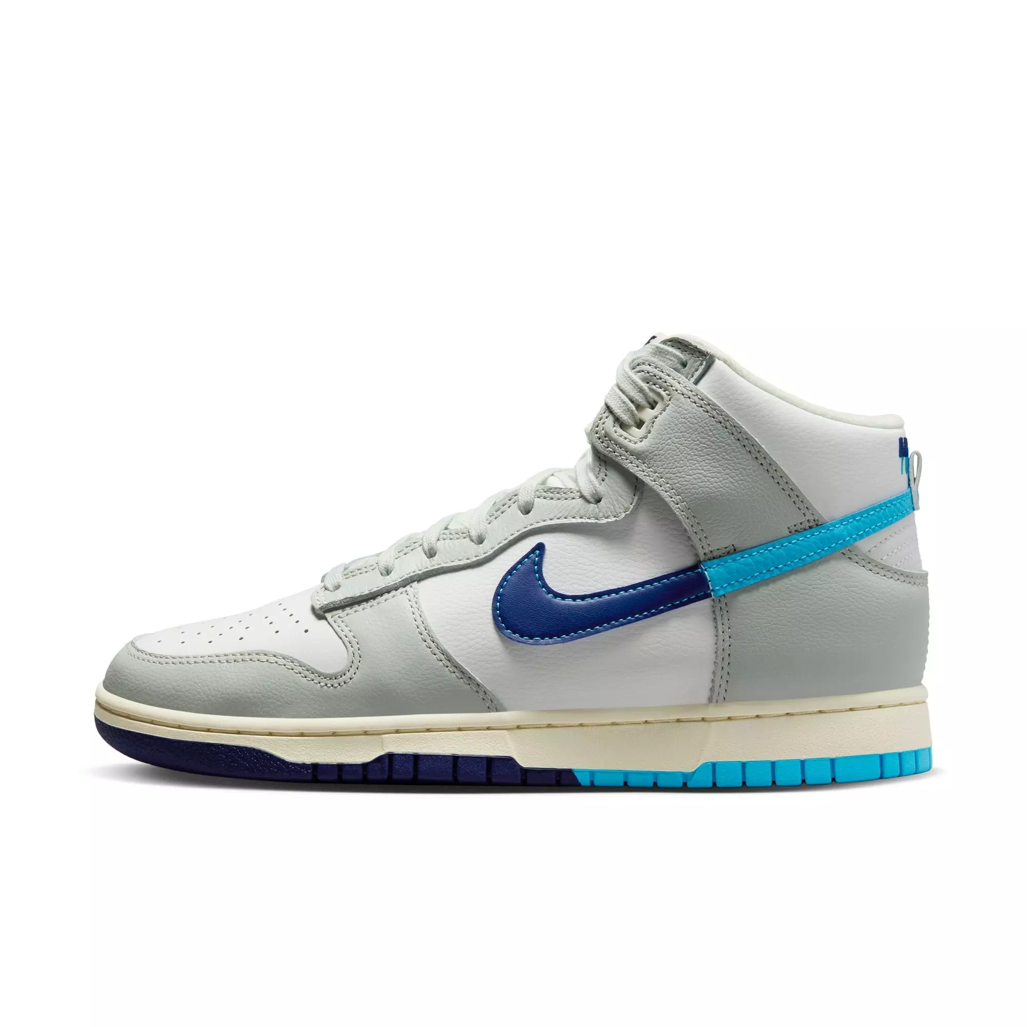 Nike Dunk High Retro Split "Summit White/Baltic Blue/Deep Royal" Men's Shoe - SUMMIT WHITE/BALTIC BLUE/DEEP ROYAL
