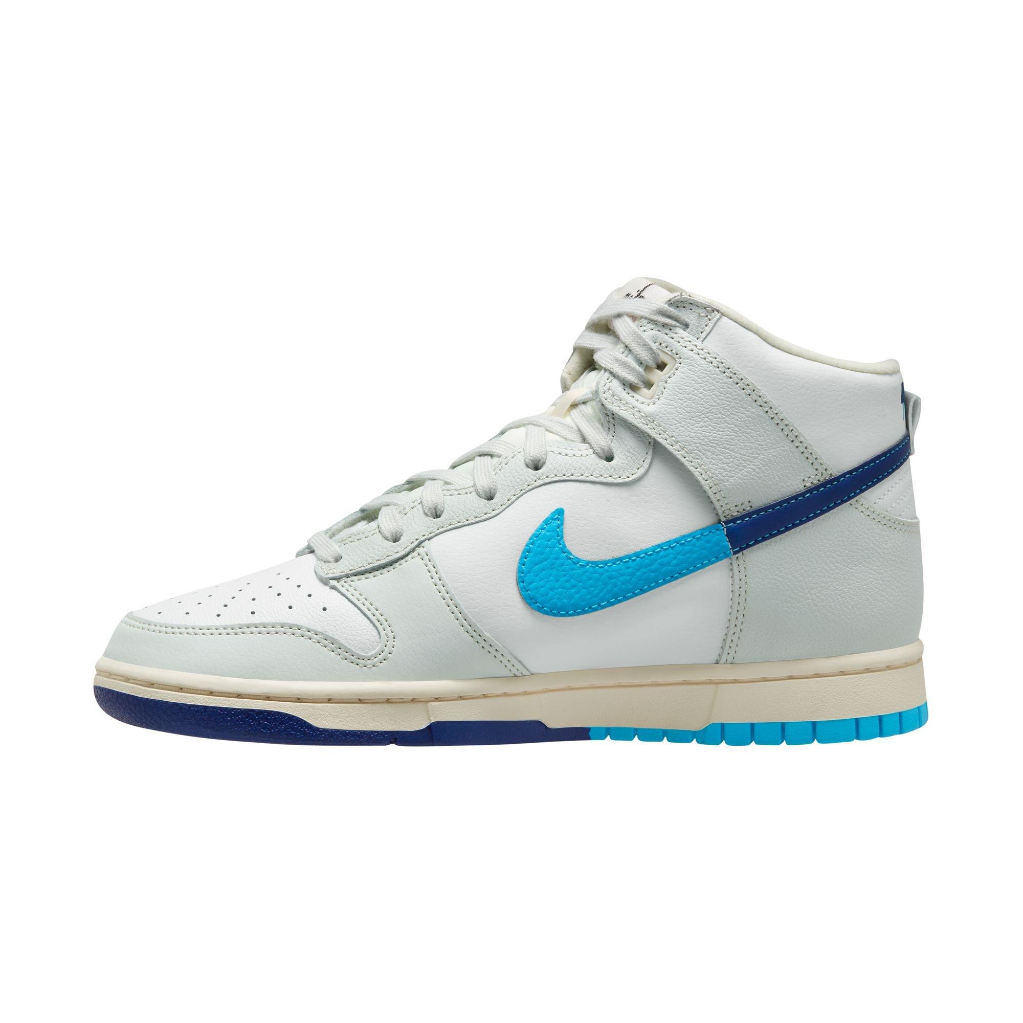 Nike Dunk High Retro Split "Summit White/Baltic Blue/Deep Royal" Men's Shoe - SUMMIT WHITE/BALTIC BLUE/DEEP ROYAL Thumbnail View 7
