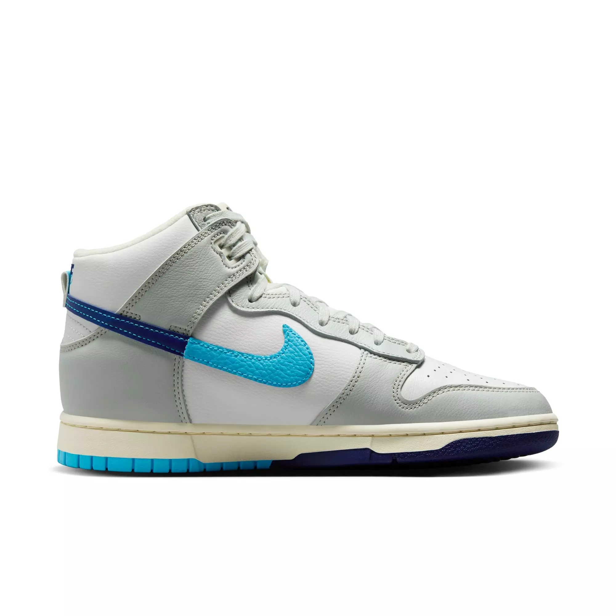 Nike Dunk High Retro Split "Summit White/Baltic Blue/Deep Royal" Men's Shoe - SUMMIT WHITE/BALTIC BLUE/DEEP ROYAL