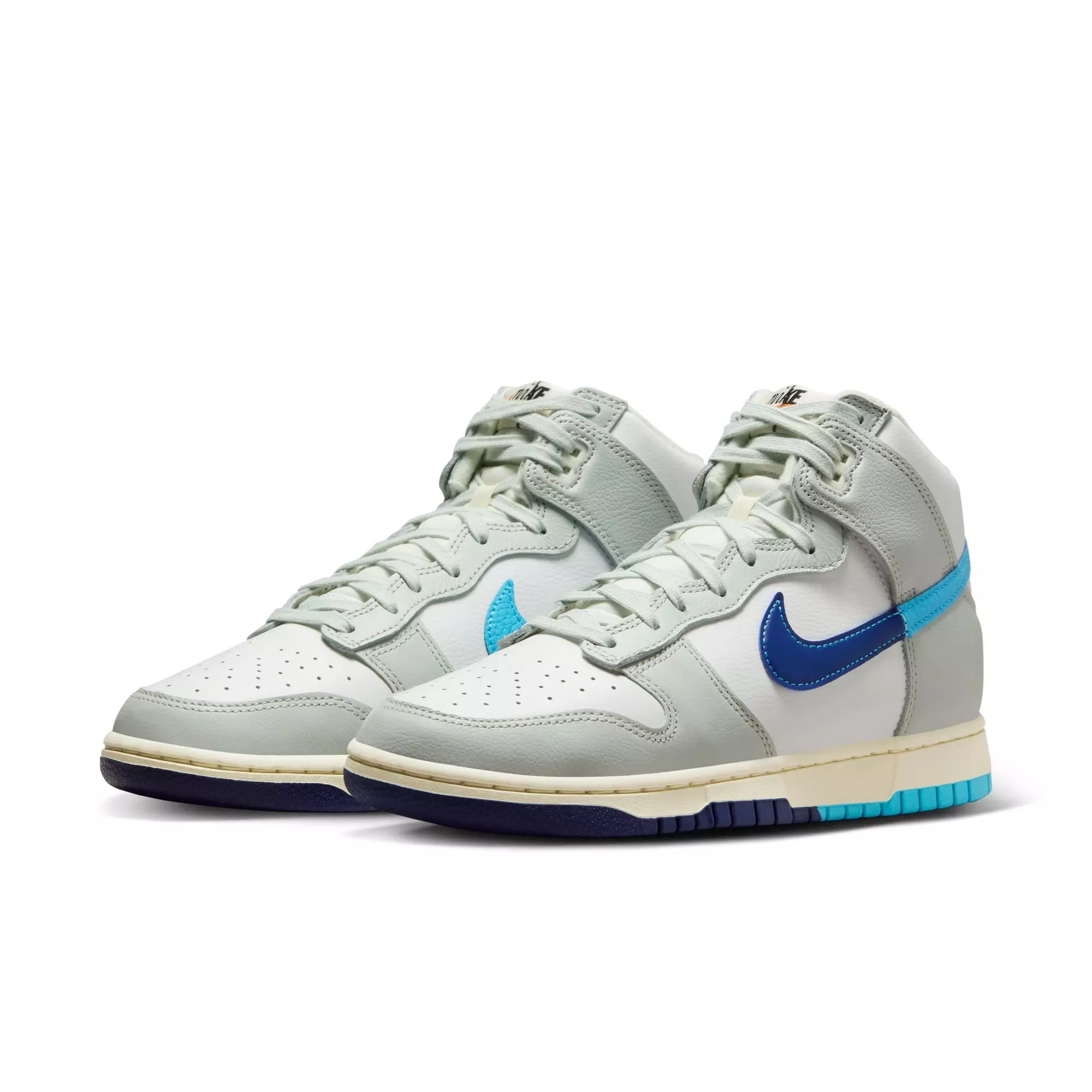 Nike Dunk High Retro Split "Summit White/Baltic Blue/Deep Royal" Men's Shoe - SUMMIT WHITE/BALTIC BLUE/DEEP ROYAL