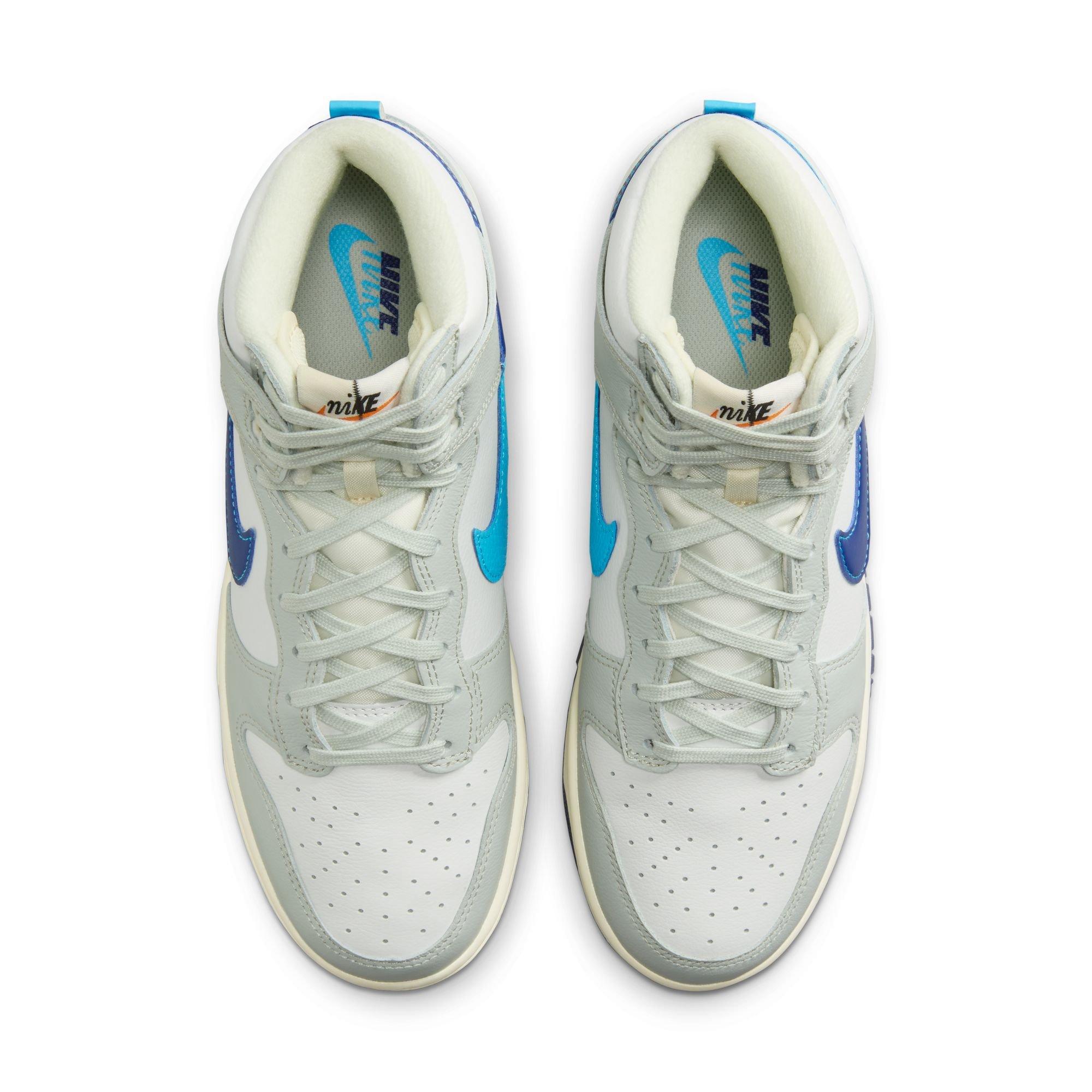 Nike Dunk High Retro Split "Summit White/Baltic Blue/Deep Royal" Men's Shoe - SUMMIT WHITE/BALTIC BLUE/DEEP ROYAL Thumbnail View 9