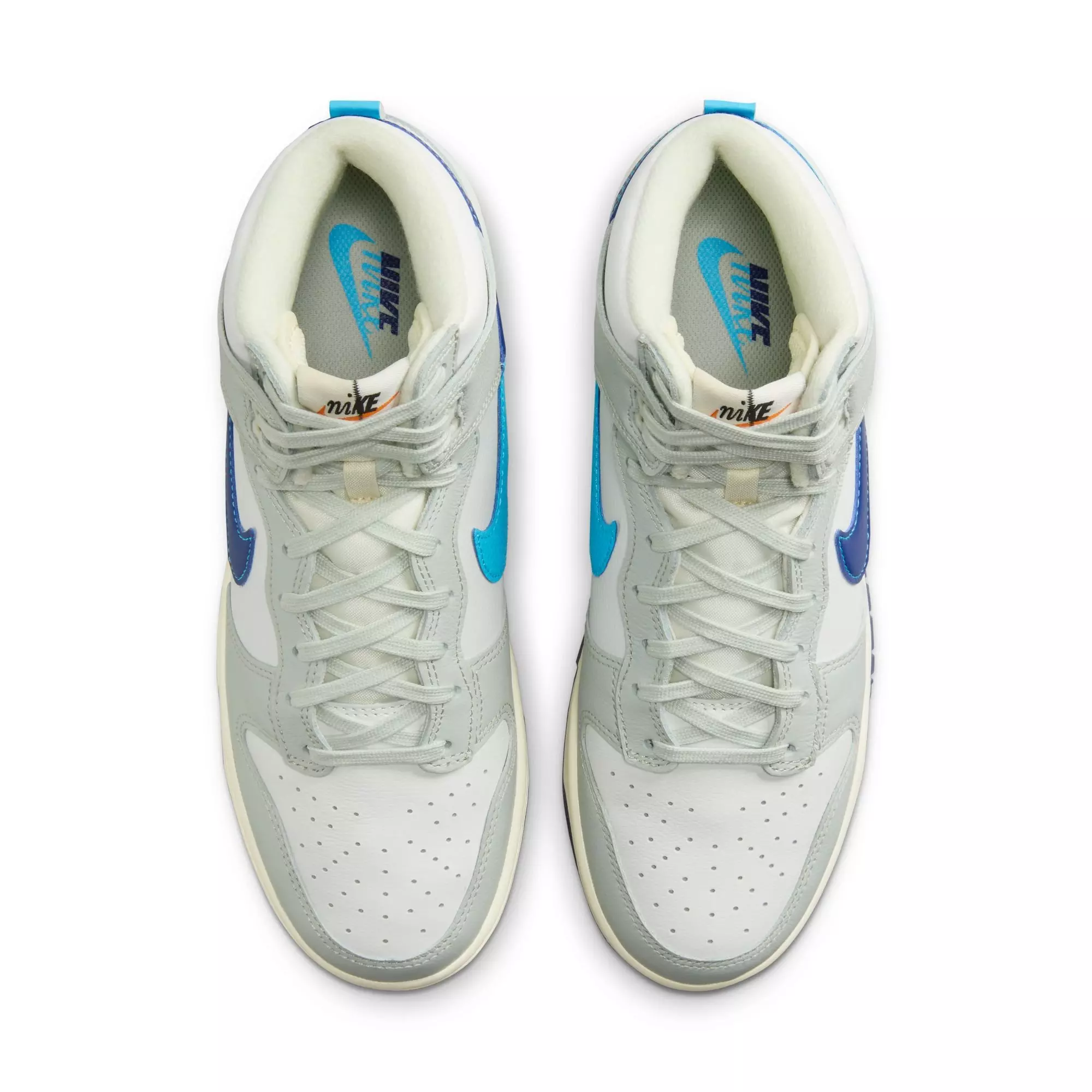 Nike Dunk High Retro Split "Summit White/Baltic Blue/Deep Royal" Men's Shoe - SUMMIT WHITE/BALTIC BLUE/DEEP ROYAL