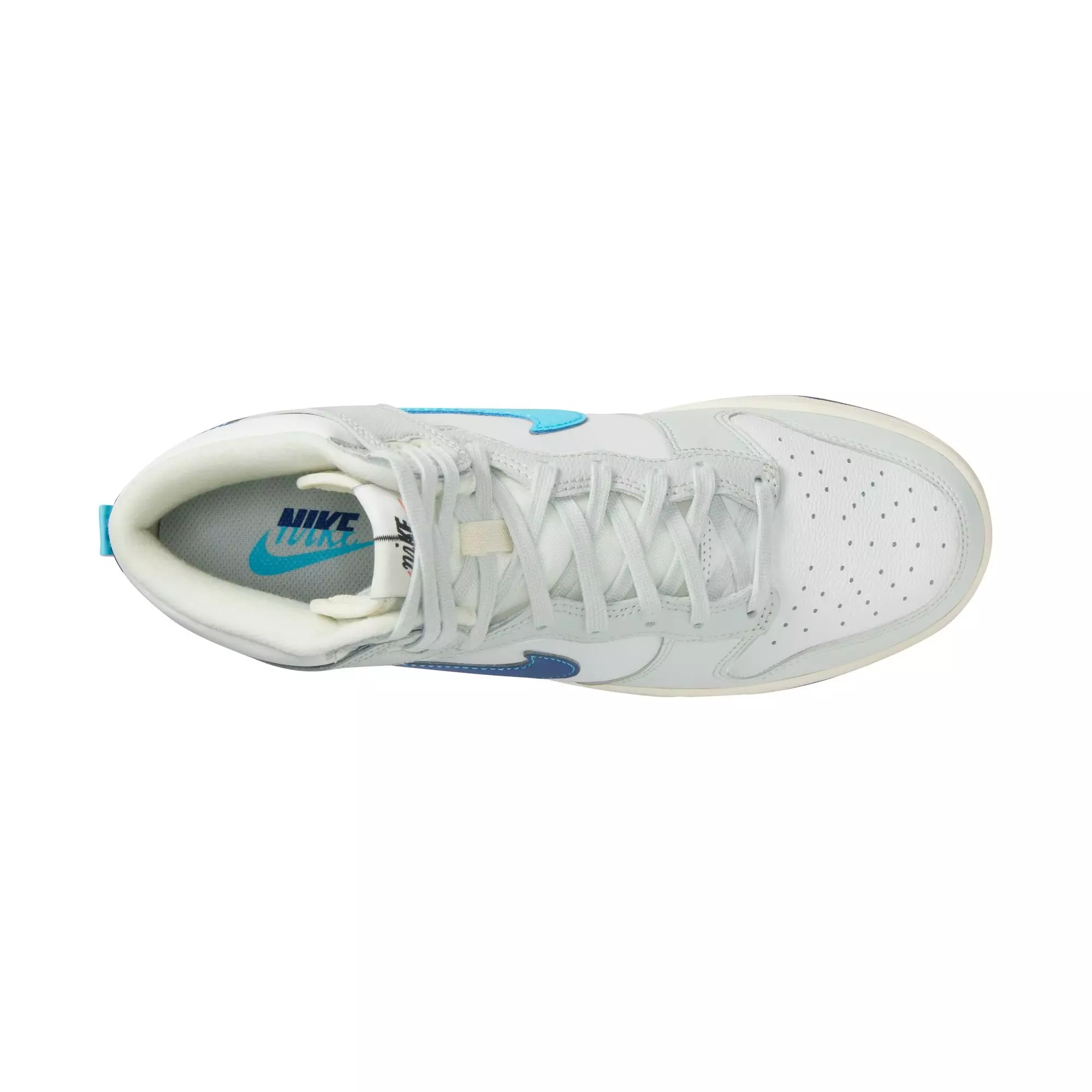 Nike Dunk High Retro Split "Summit White/Baltic Blue/Deep Royal" Men's Shoe - SUMMIT WHITE/BALTIC BLUE/DEEP ROYAL