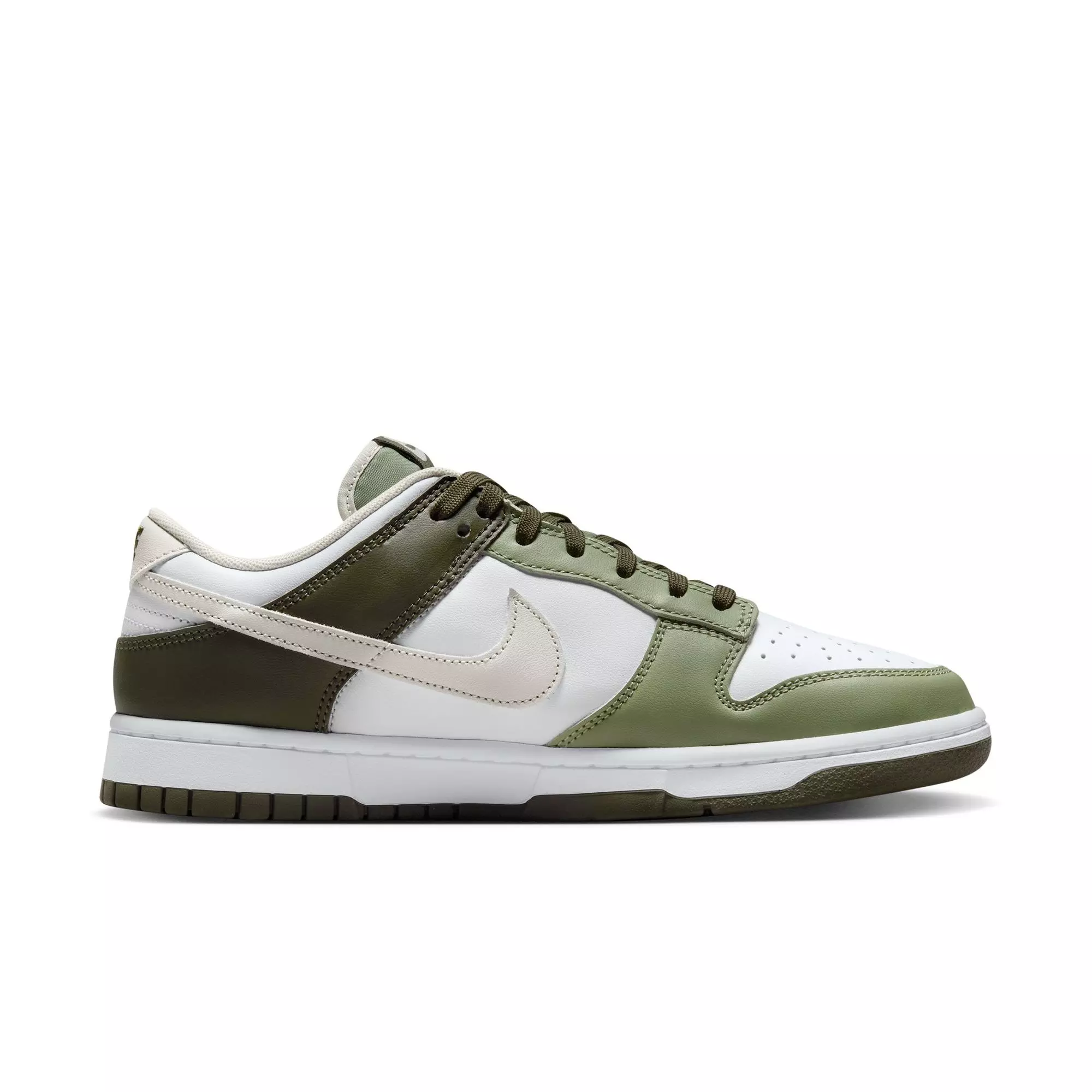Nike Dunk Low "White/Light Bone/Oil Green/Cargo Khaki" Men's Shoe - WHITE/GREEN