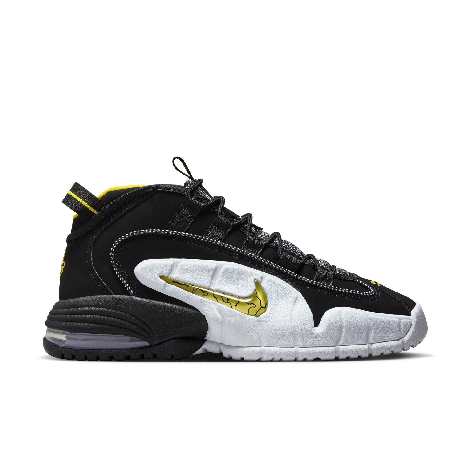 Nike Air Max Penny "Lester Middle School" Men's Shoe - WHITE/OPTI YELLOW/BLACK