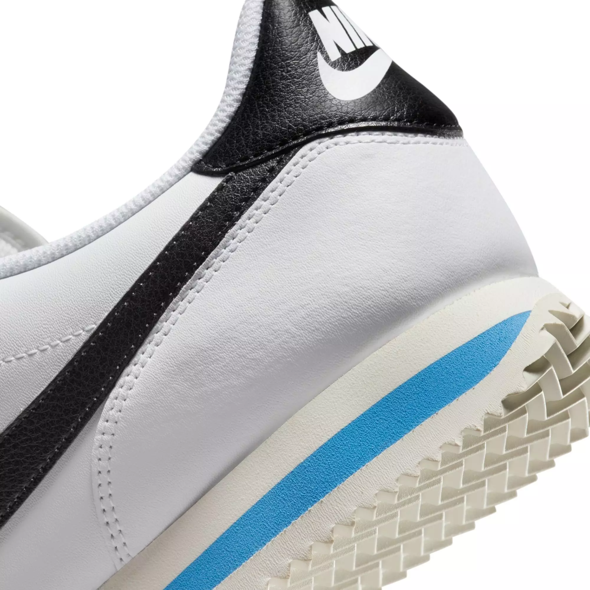 Nike Cortez "White/Black/Lt Photo Blue/Sail" Men's Shoe - WHITE/BLUE