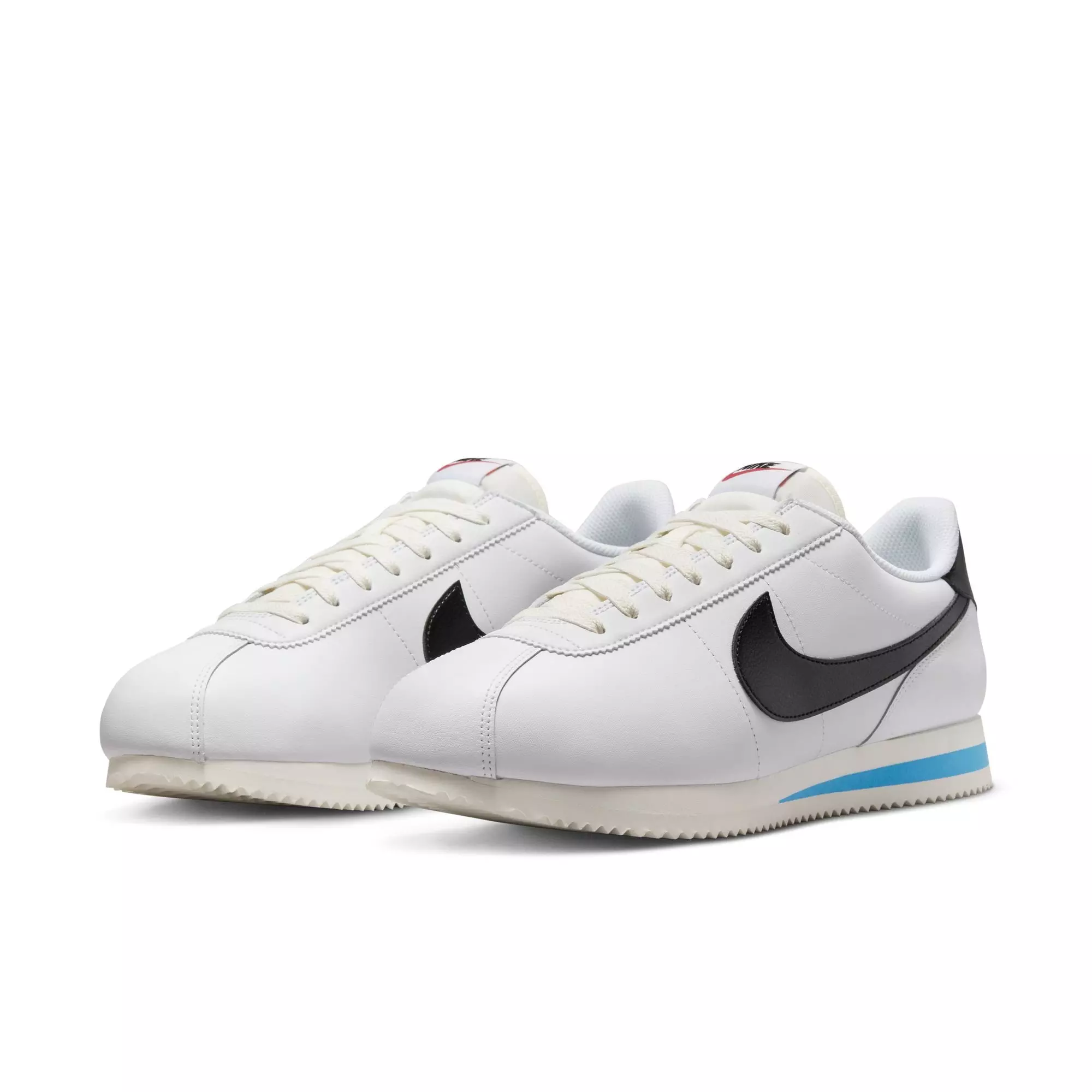 Nike Cortez "White/Black/Lt Photo Blue/Sail" Men's Shoe - WHITE/BLUE