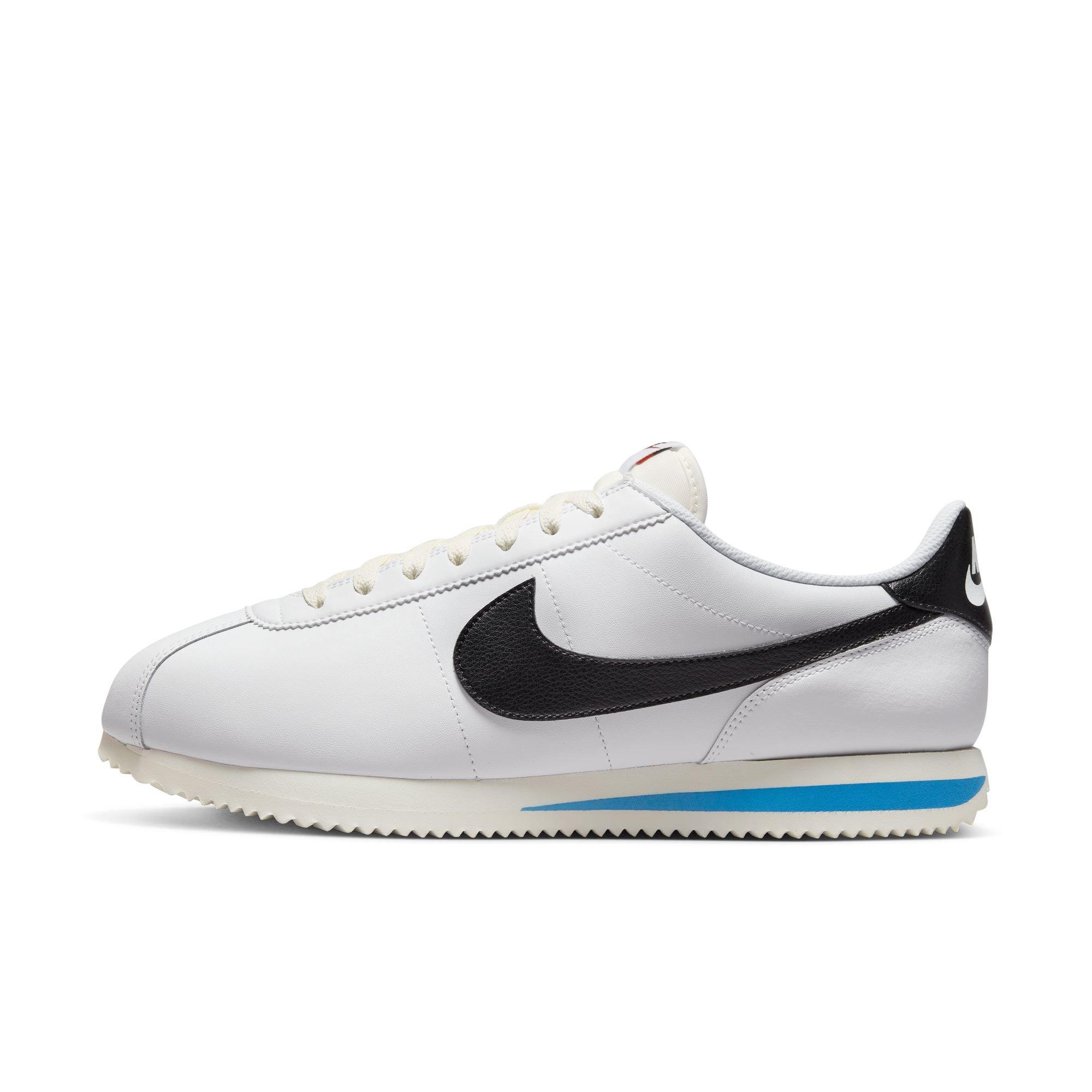 Nike Cortez "White/Black/Lt Photo Blue/Sail" Men's Shoe - WHITE/BLUE Thumbnail View 4