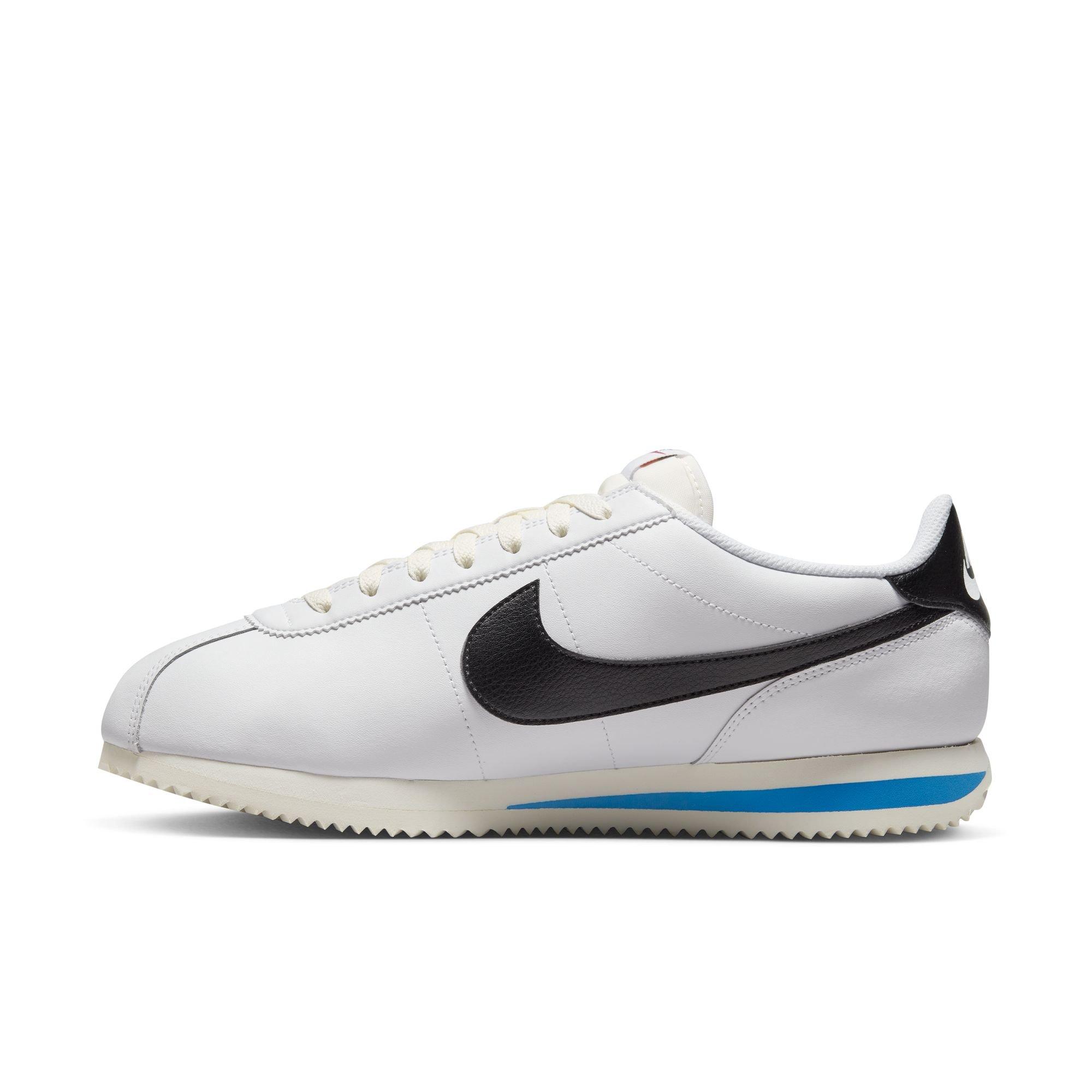Nike Cortez "White/Black/Lt Photo Blue/Sail" Men's Shoe - WHITE/BLUE Thumbnail View 5