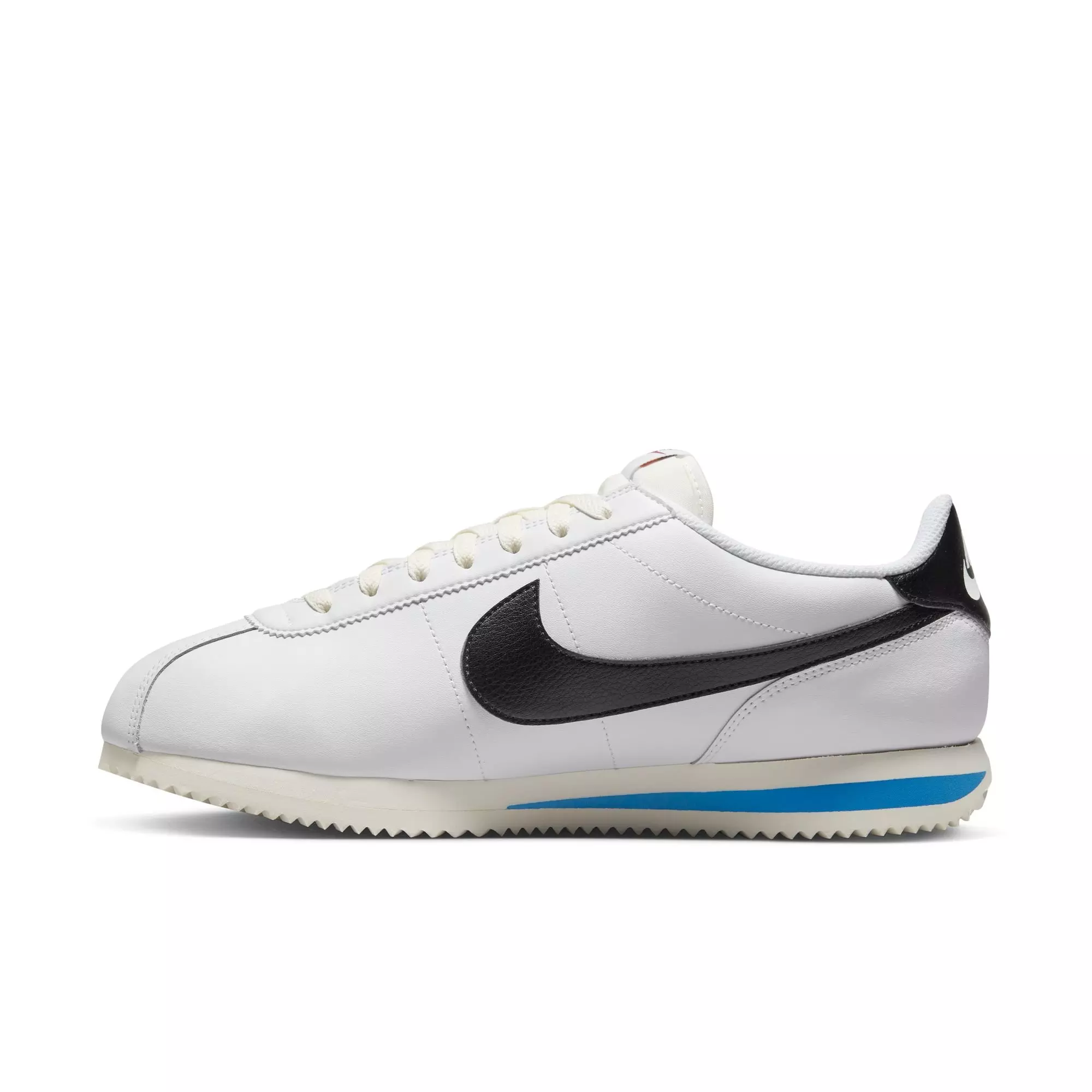 Nike Cortez "White/Black/Lt Photo Blue/Sail" Men's Shoe - WHITE/BLUE