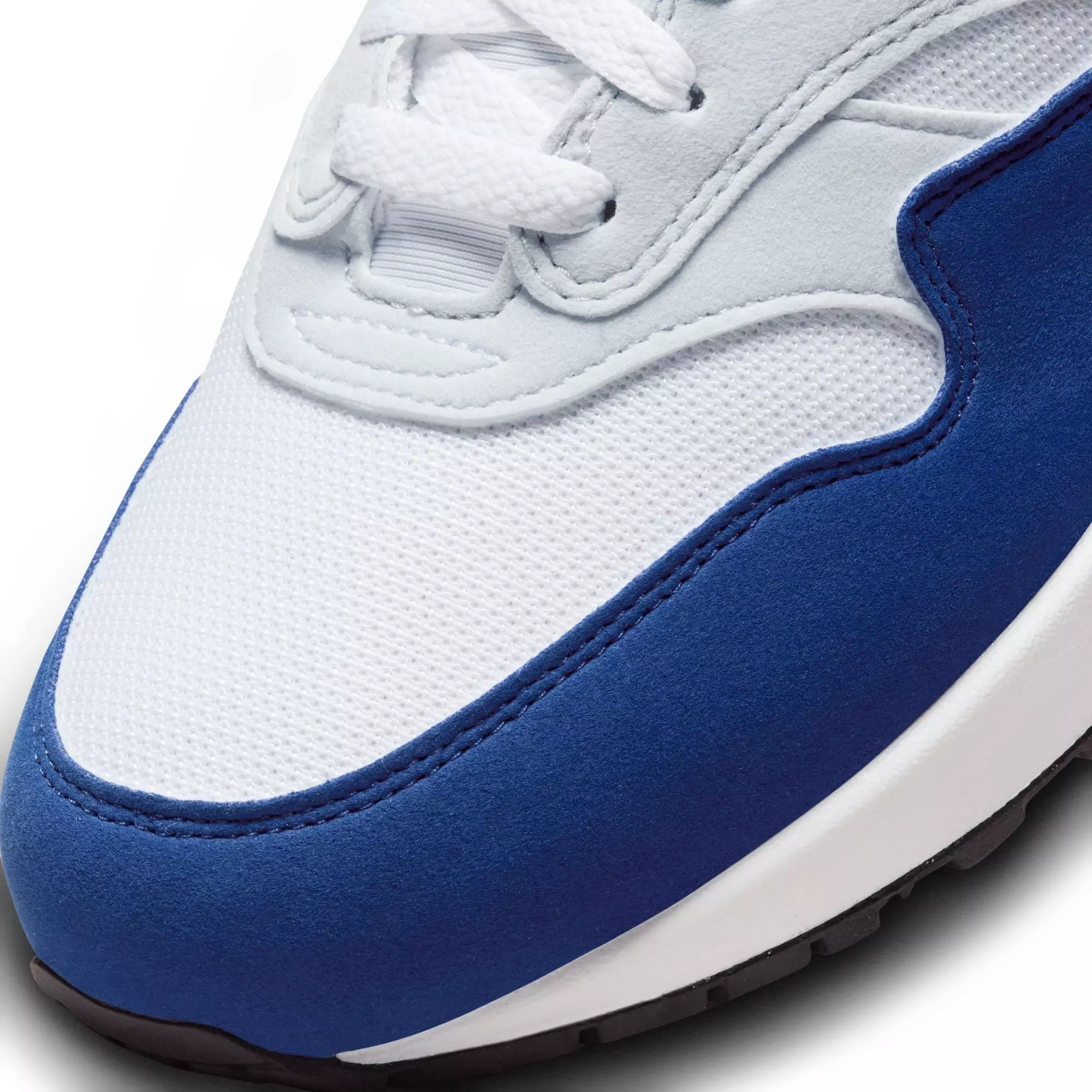 Nike Air Max 1 "Deep Royal Blue" Men's Shoe - WHITE/BLACK/DEEP ROYAL BLUE