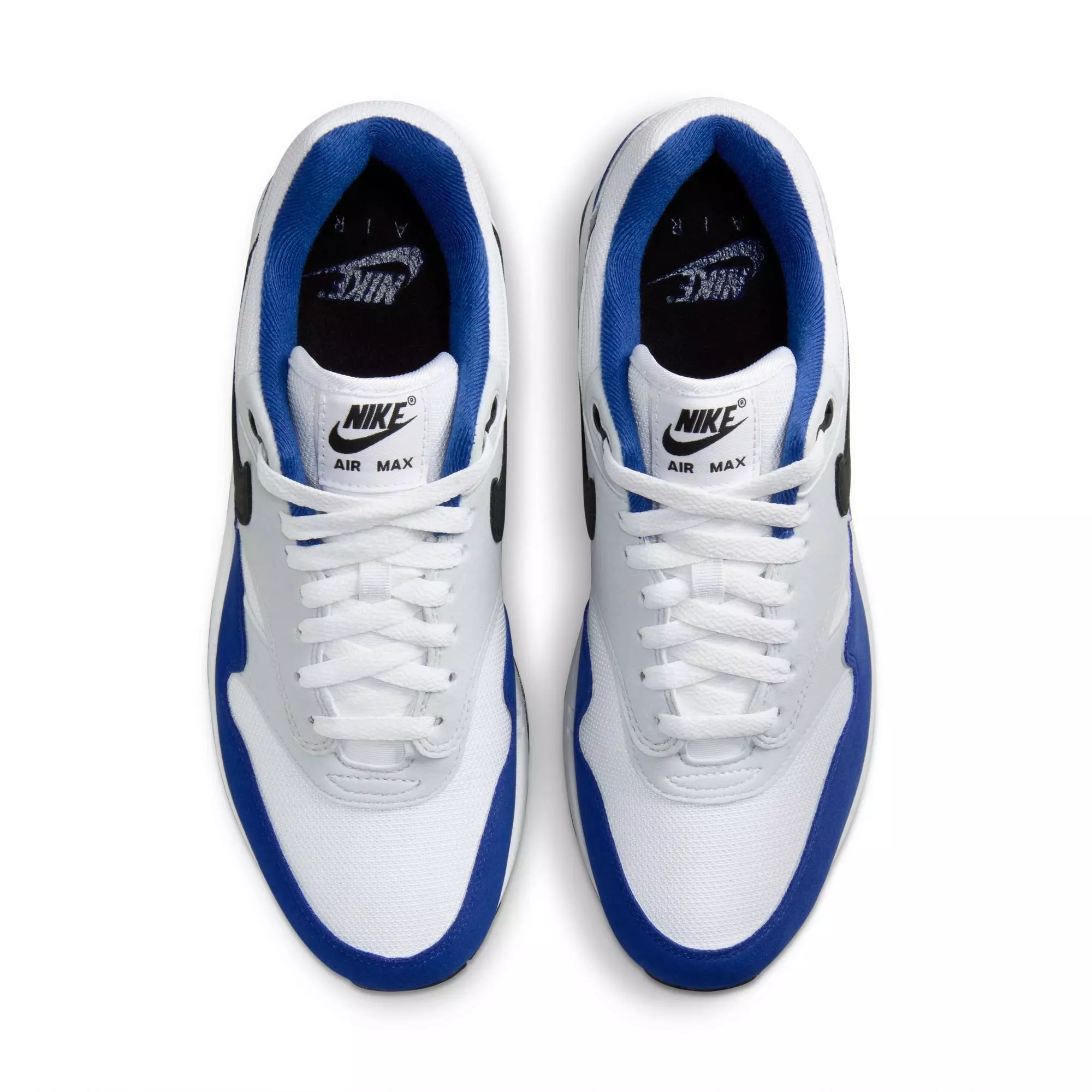 Nike Air Max 1 "Deep Royal Blue" Men's Shoe - WHITE/BLACK/DEEP ROYAL BLUE