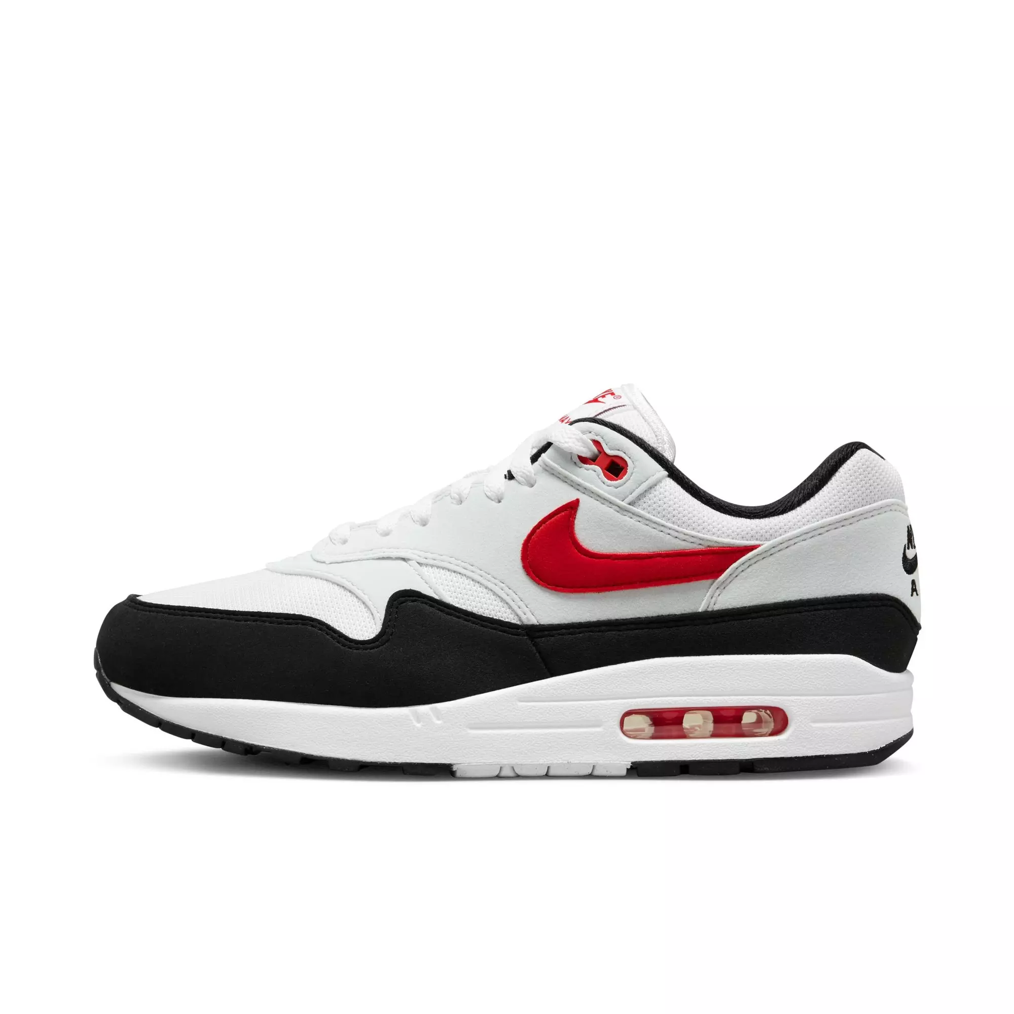 Nike Air Max 1 "Chili 2.0" Men's Shoe - WHITE/UNIVERSITY RED/PURE PLATINUM/BLACK