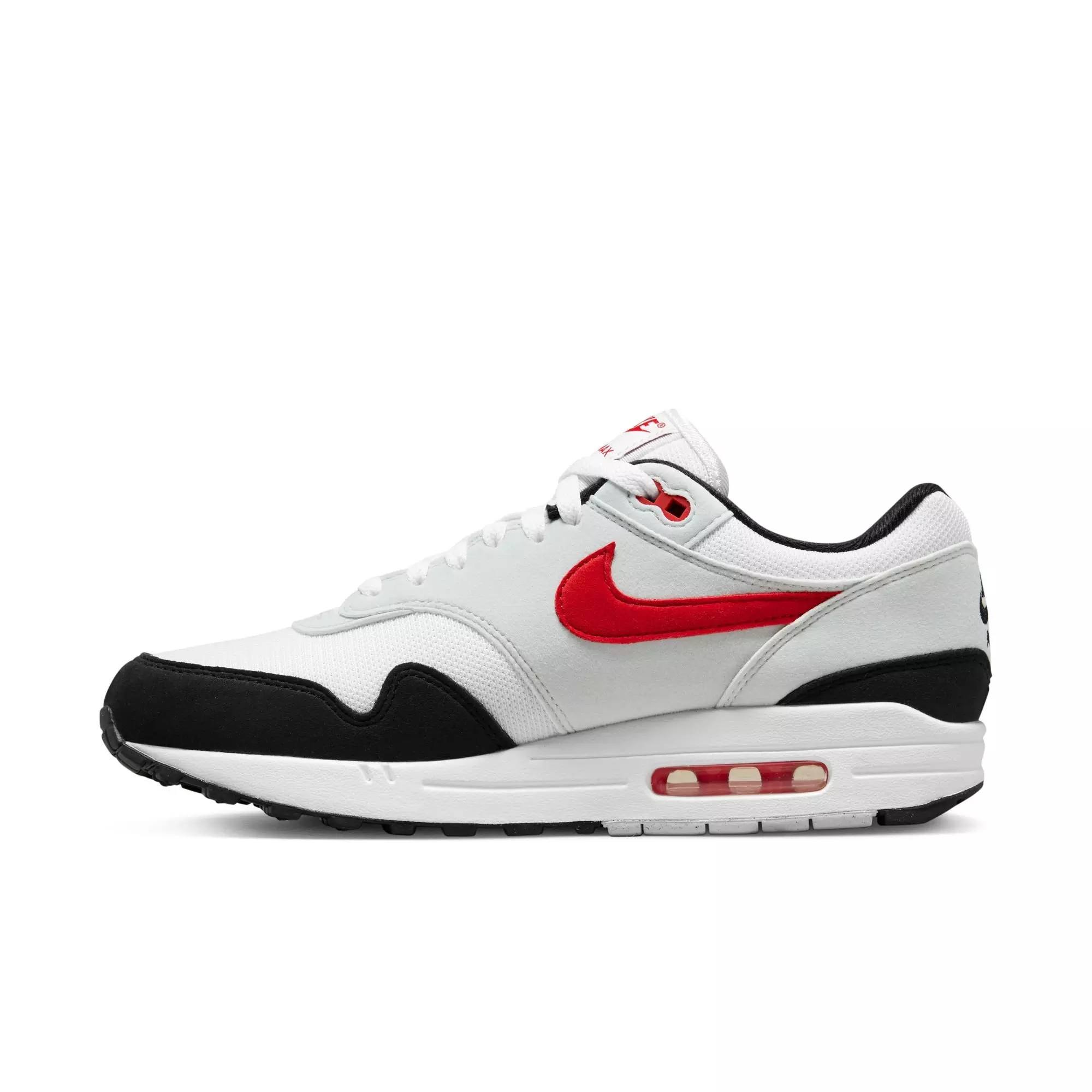 Nike Air Max 1 "Chili 2.0" Men's Shoe - WHITE/UNIVERSITY RED/PURE PLATINUM/BLACK