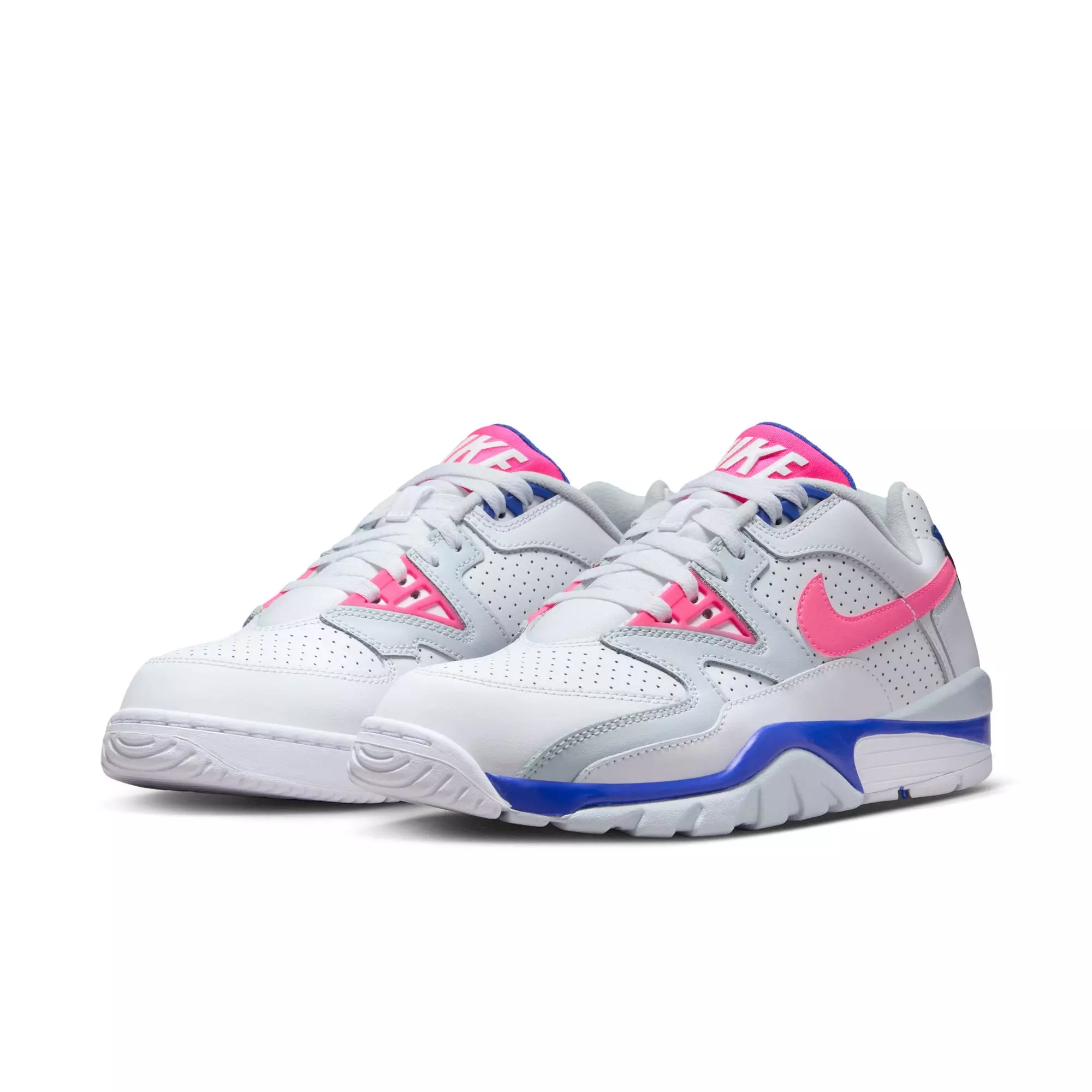 Nike Cross Trainer 3 Low "White/Hyper Pink/Racer Blue/Flt Silver" Men's Shoe - WHITE/PINK