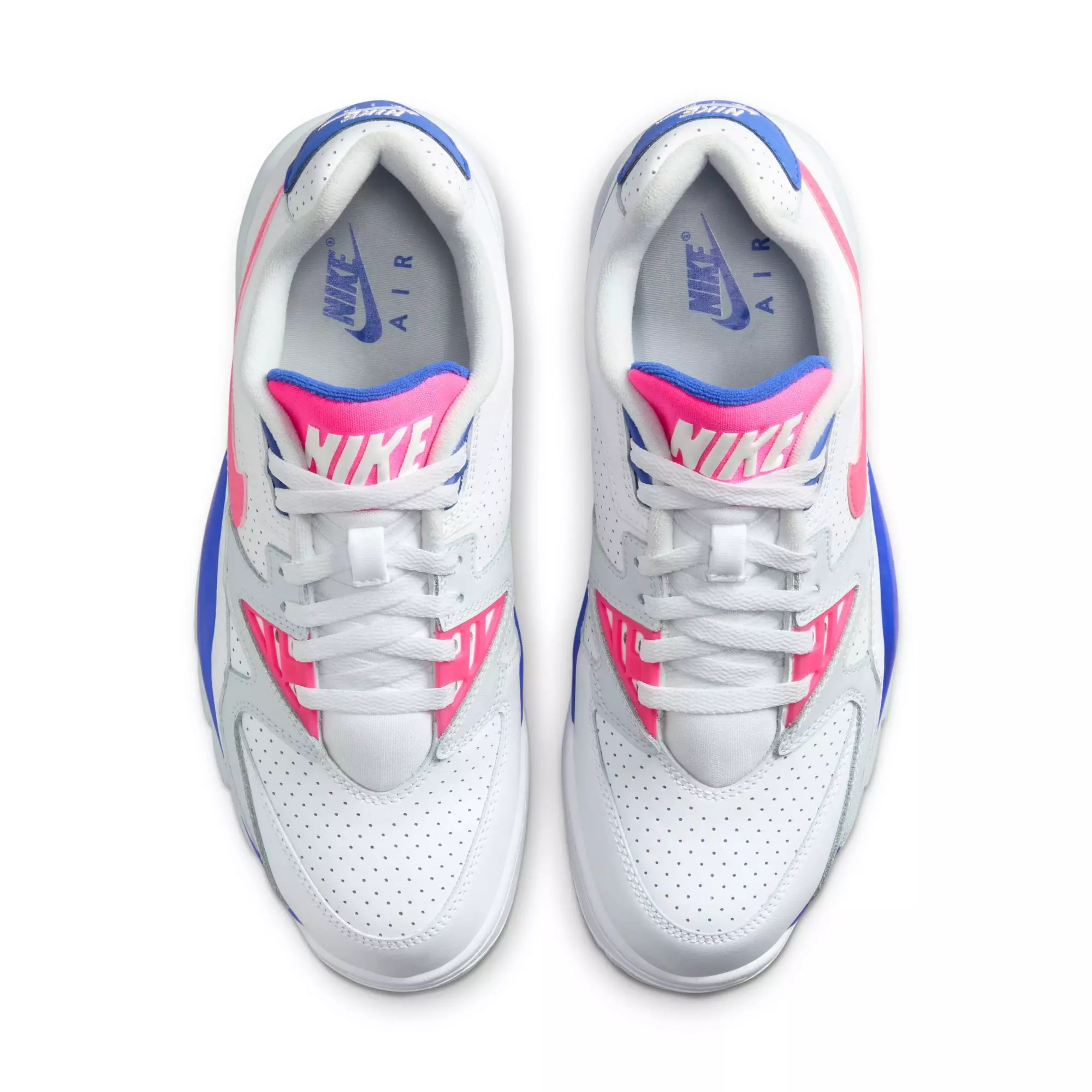Nike Cross Trainer 3 Low "White/Hyper Pink/Racer Blue/Flt Silver" Men's Shoe - WHITE/PINK