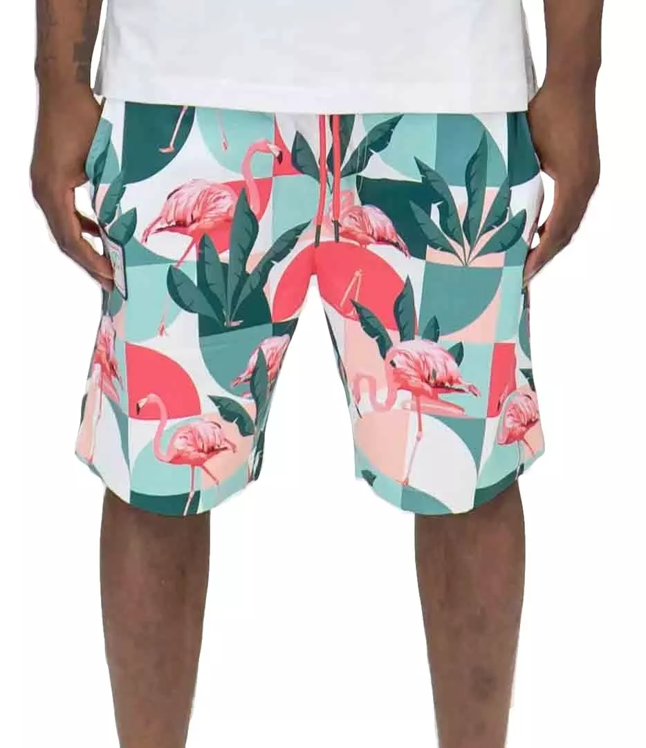 Blac Leaf Men's Summer Vibes Nylon Shorts - WHITE