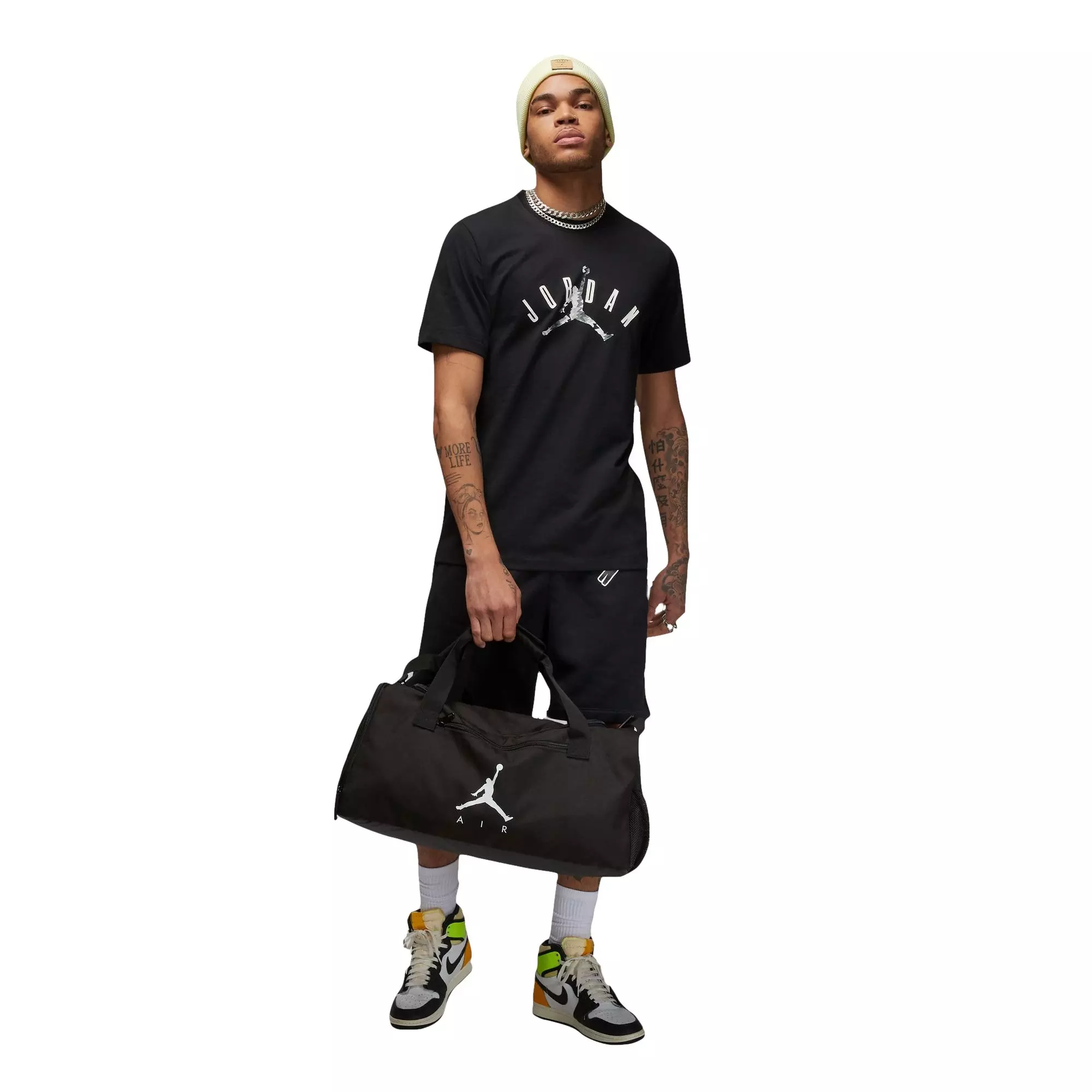 Jordan Men's MVP Flight Tee-Black/Tan - BLACK/TAN