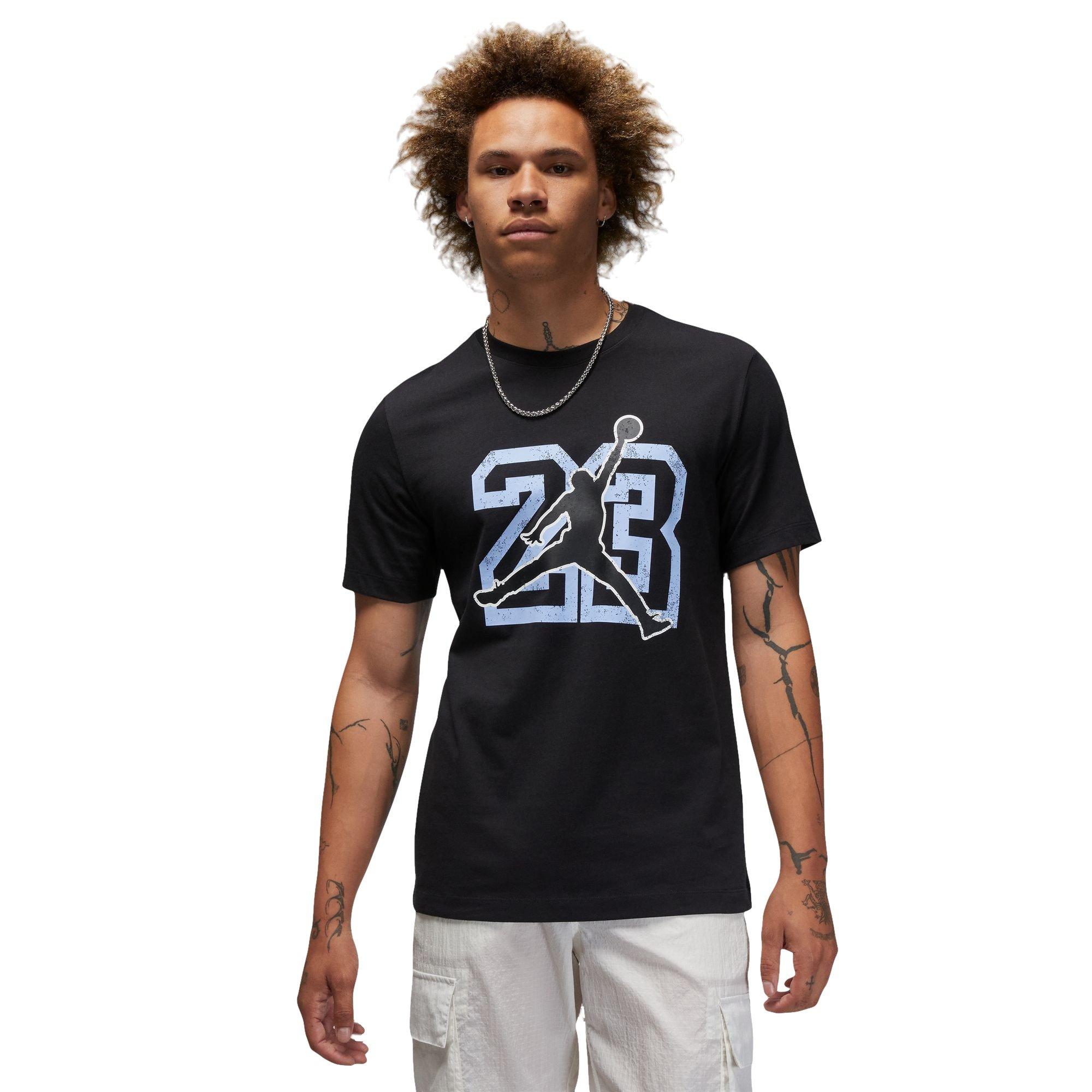 Jordan Men's Flight Essentials Tee-Black/Blue - BLACK/BLUE Thumbnail View 1