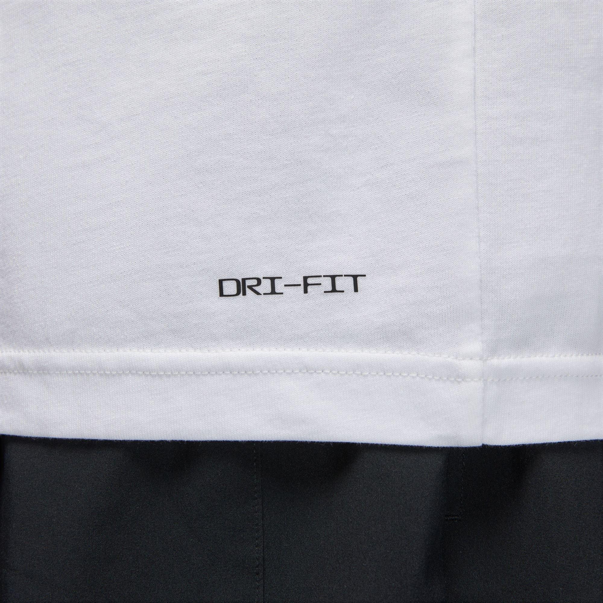 Jordan Men's Sport Graphic Tee-White/Teal - WHITE/TEAL Thumbnail View 4