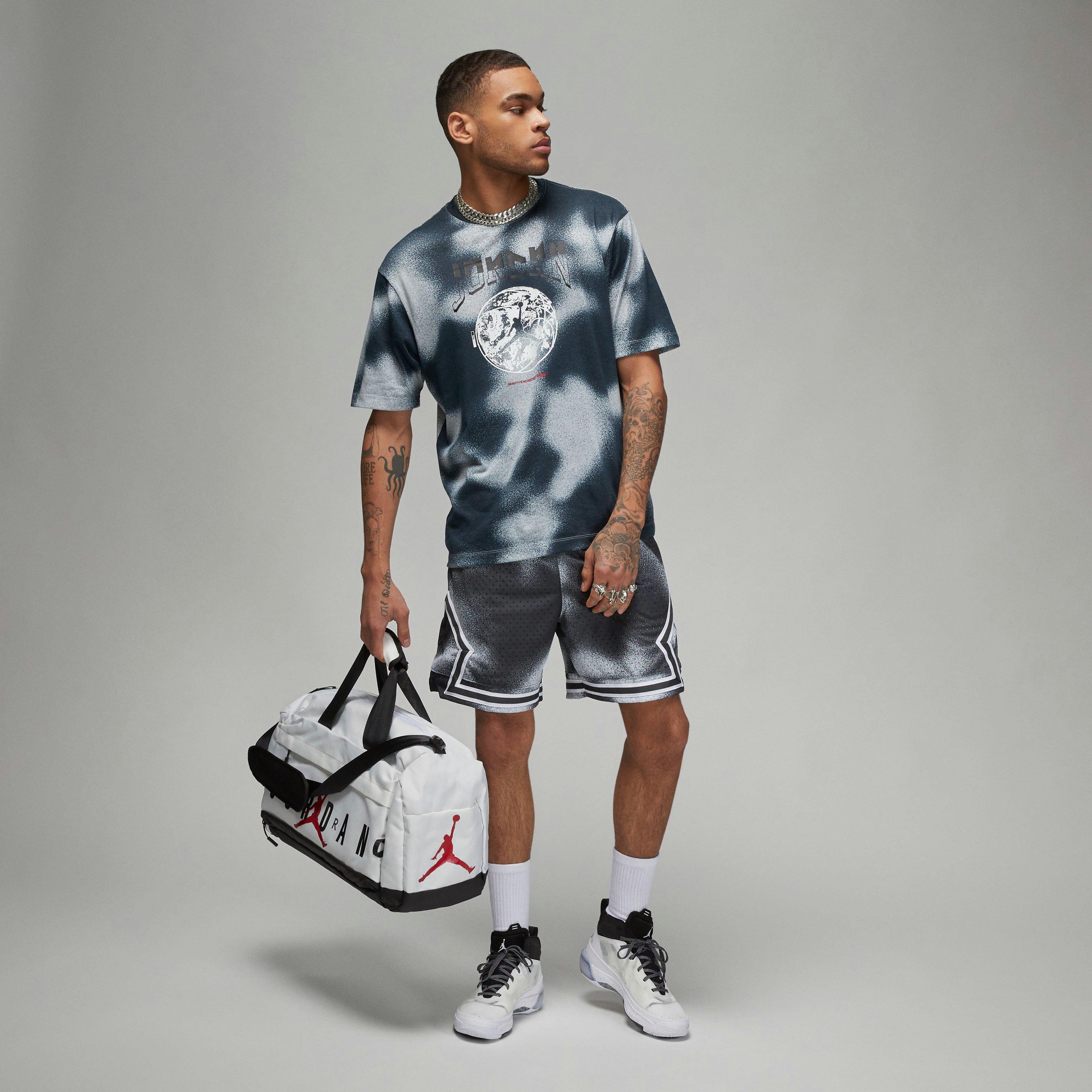 Jordan Men's Sport Printed Tee - Anthracite - ANTHRACITE Thumbnail View 4