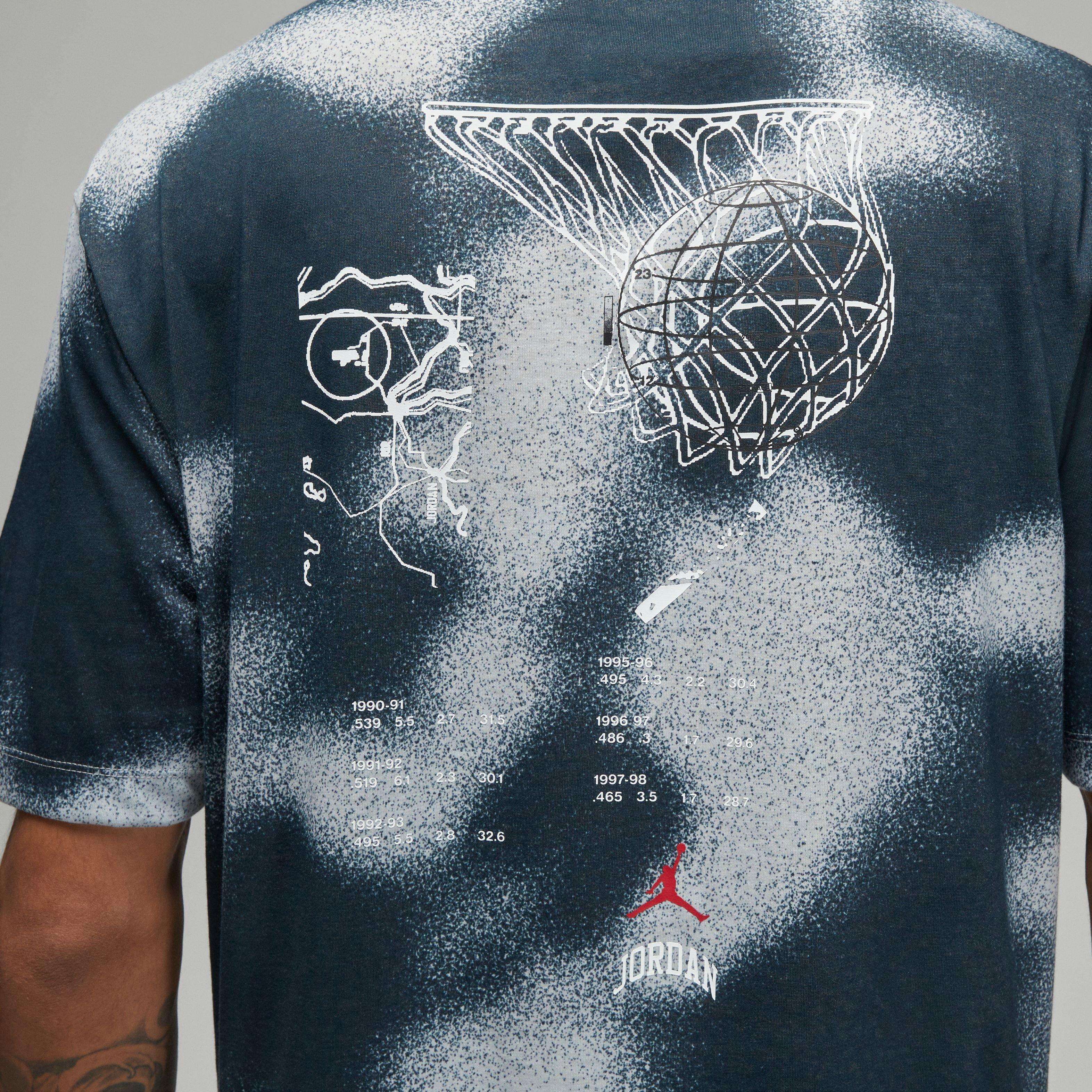 Jordan Men's Sport Printed Tee - Anthracite - ANTHRACITE Thumbnail View 5