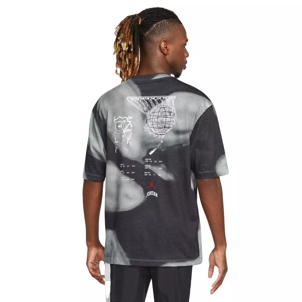 Jordan Men's Sport Printed Tee - Anthracite - ANTHRACITE