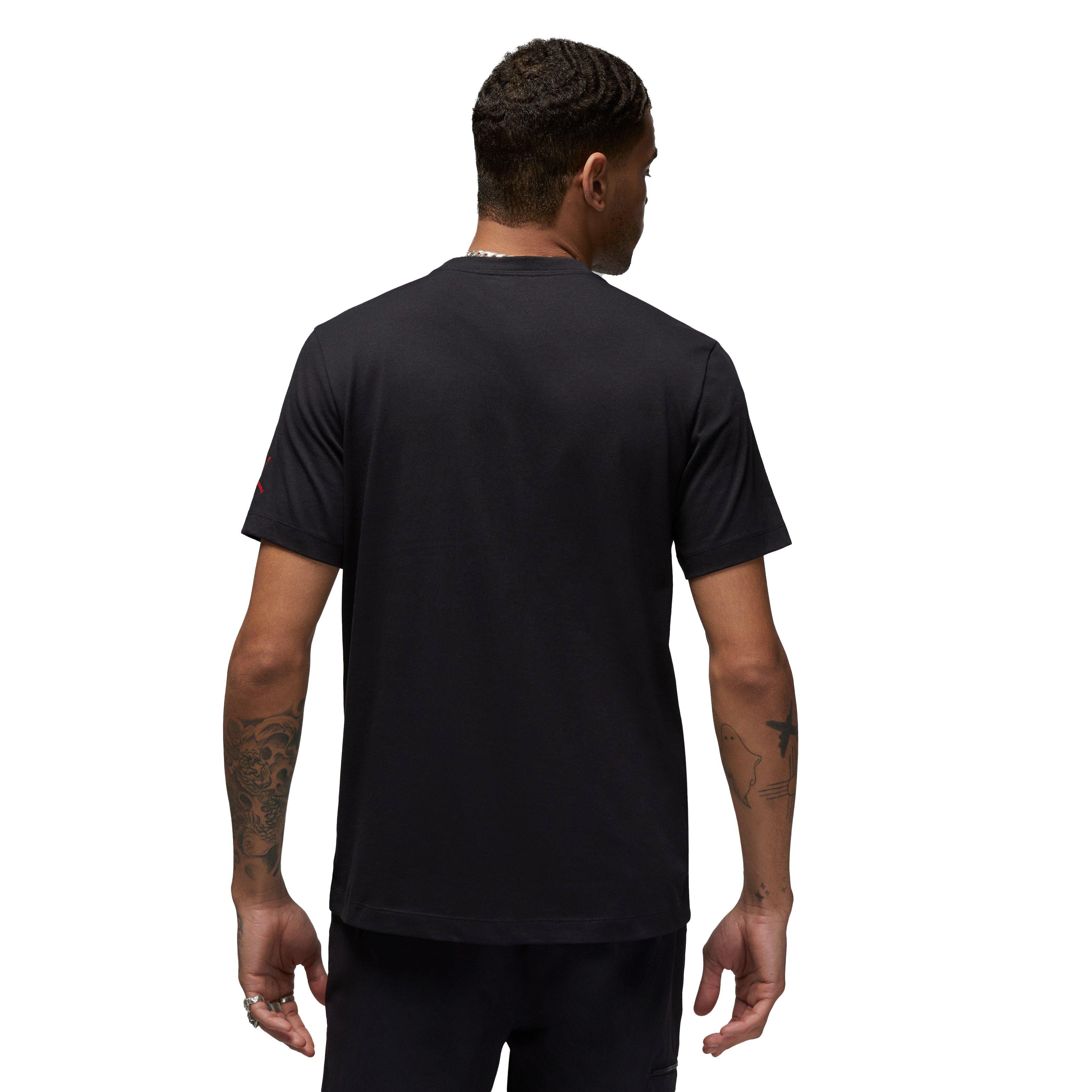 Jordan Men's Brand Graphic Crewneck Tee - Black/Red - BLACK/RED Thumbnail View 2