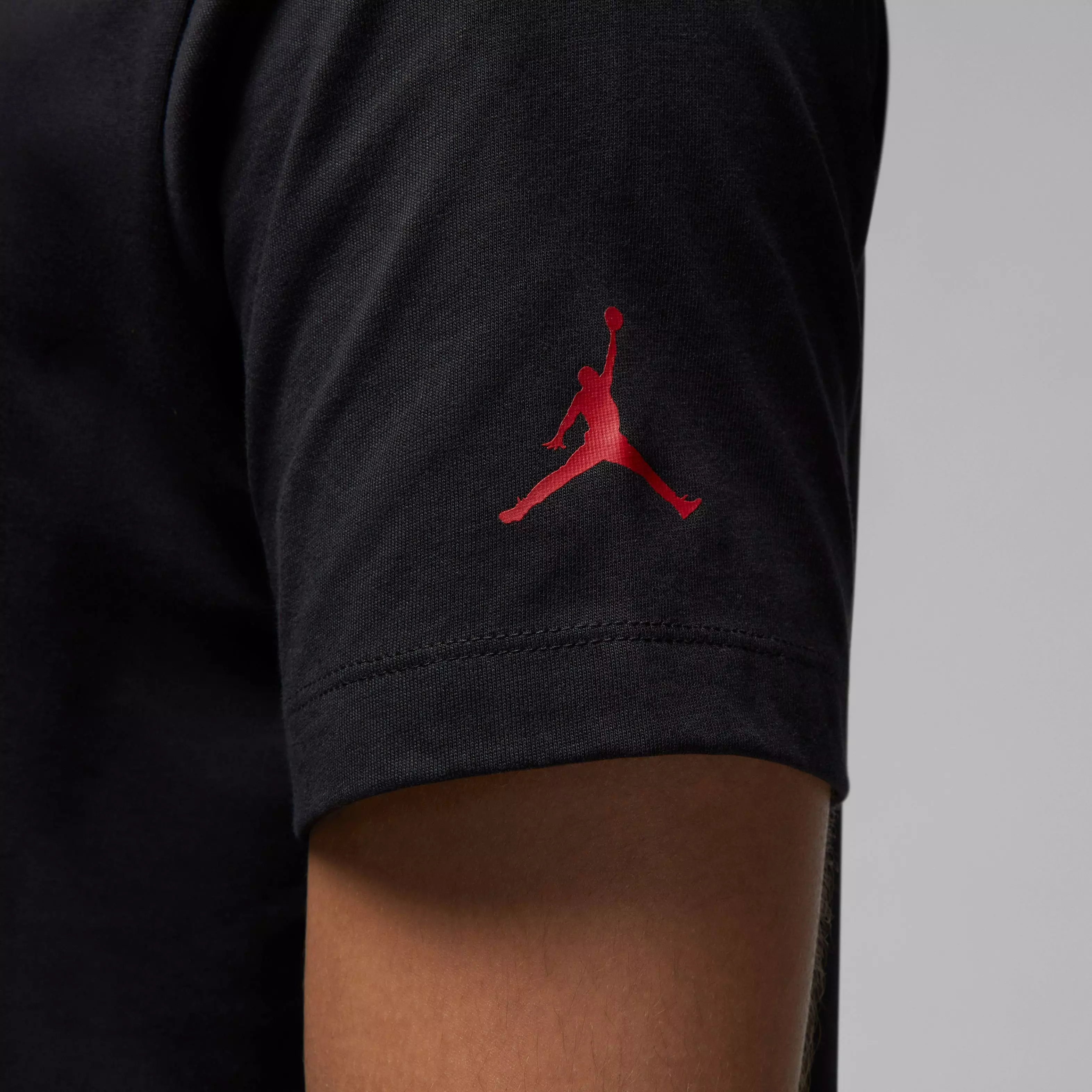 Jordan Men's Brand Graphic Crewneck Tee - Black/Red - BLACK/RED