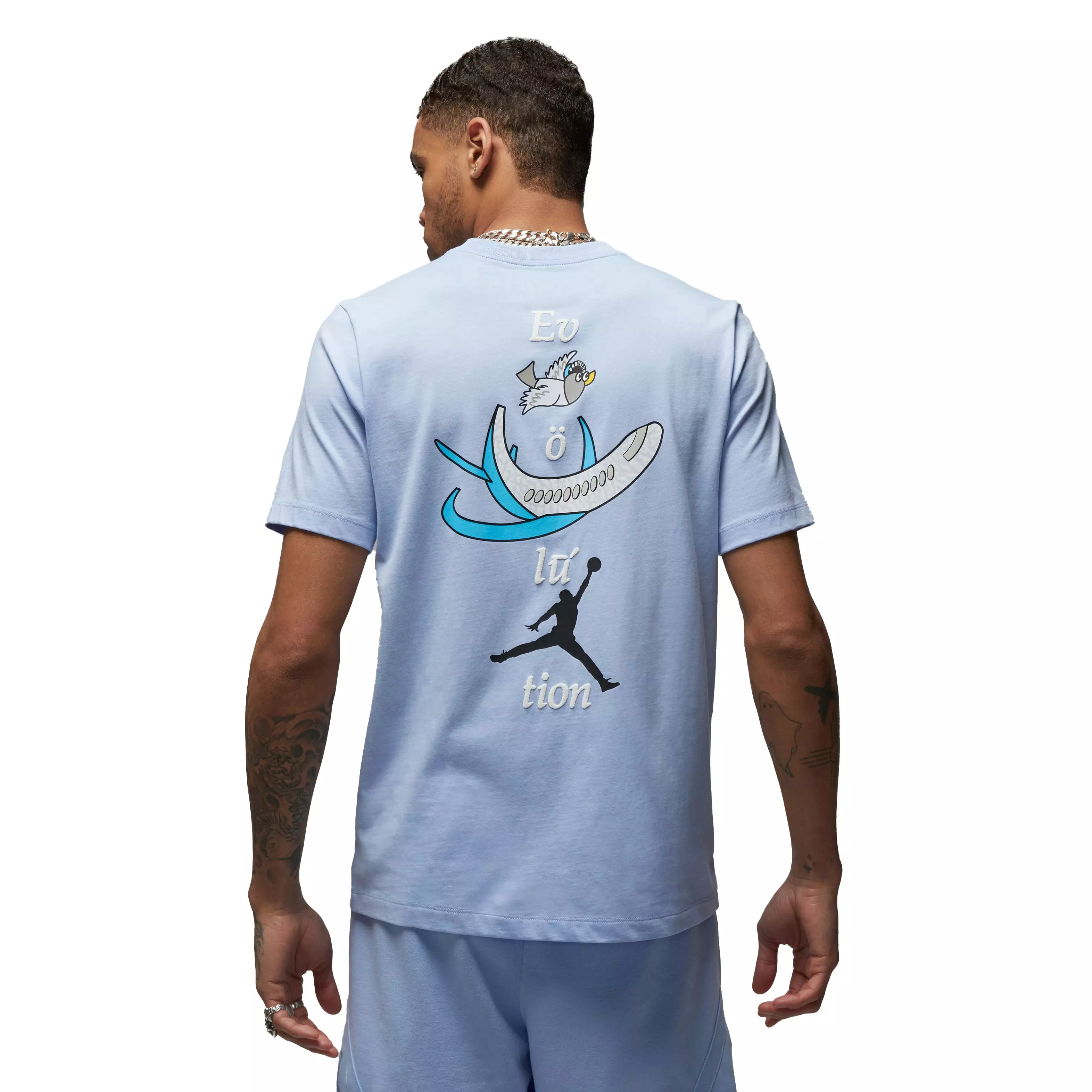 Jordan Men's Brand Graphic Crewneck Tee - Royal Tint - LT BLUE