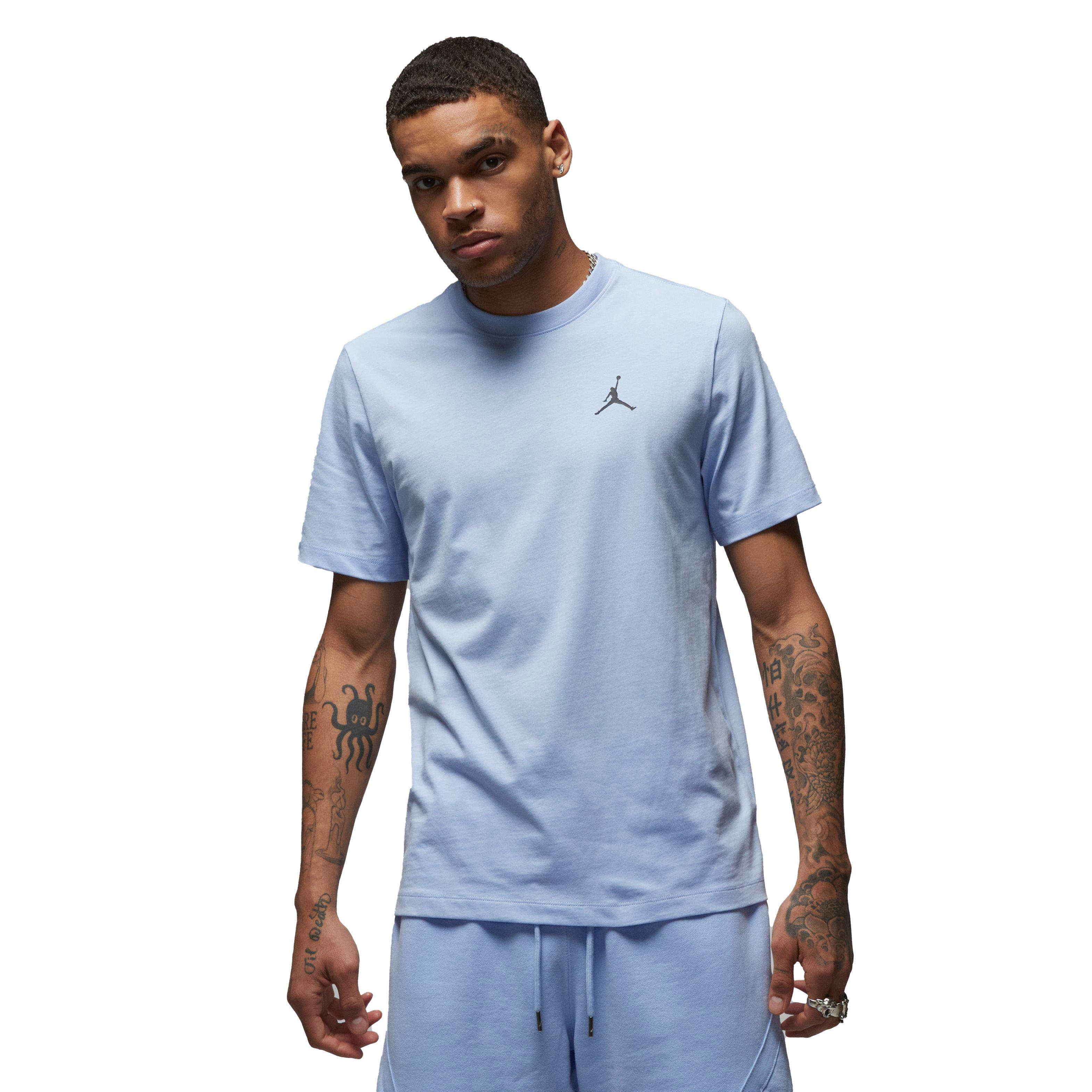 Jordan Men's Brand Graphic Crewneck Tee - Royal Tint - LT BLUE Thumbnail View 4