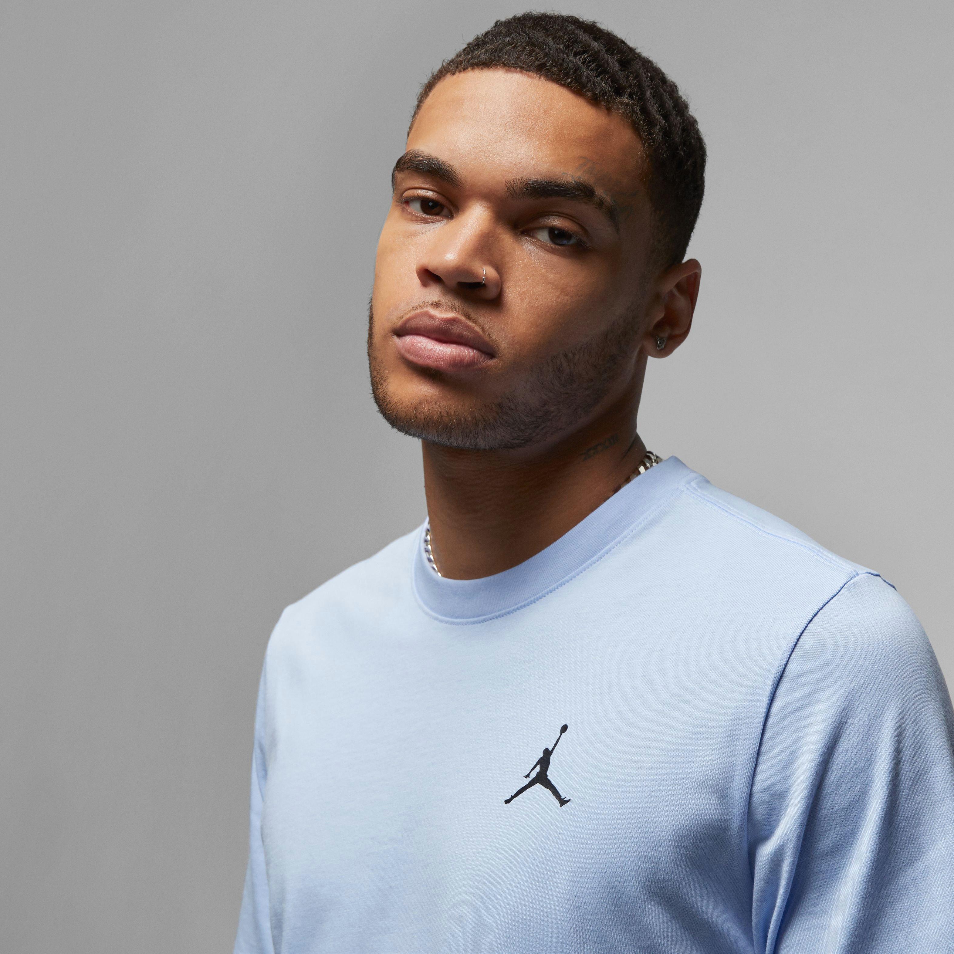 Jordan Men's Brand Graphic Crewneck Tee - Royal Tint - LT BLUE Thumbnail View 8