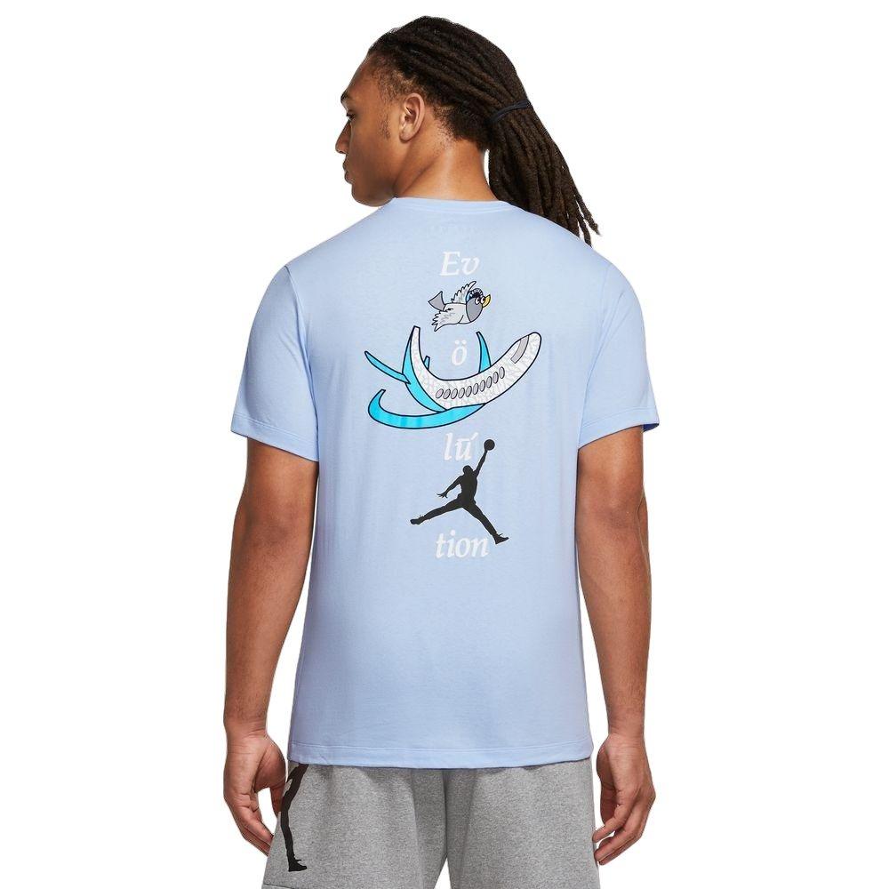 Jordan Men's Brand Graphic Crewneck Tee - Royal Tint - LT BLUE Thumbnail View 2