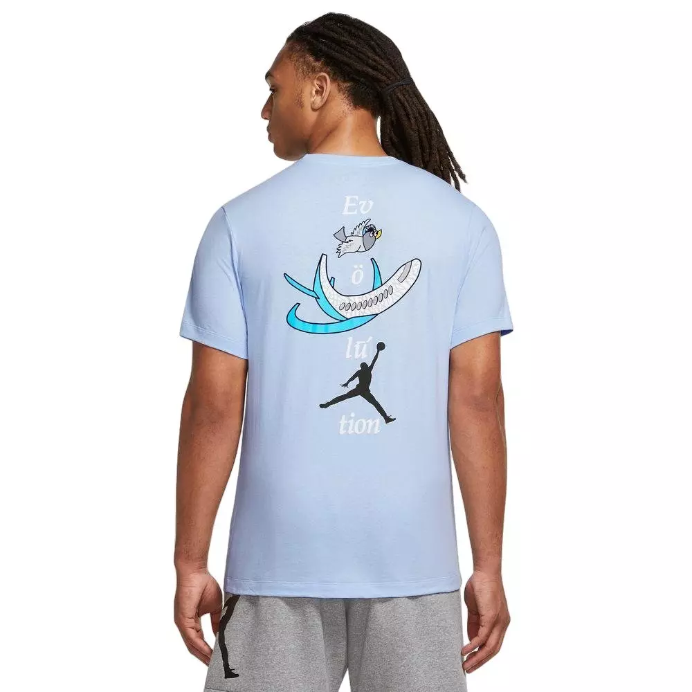 Jordan Men's Brand Graphic Crewneck Tee - Royal Tint - LT BLUE