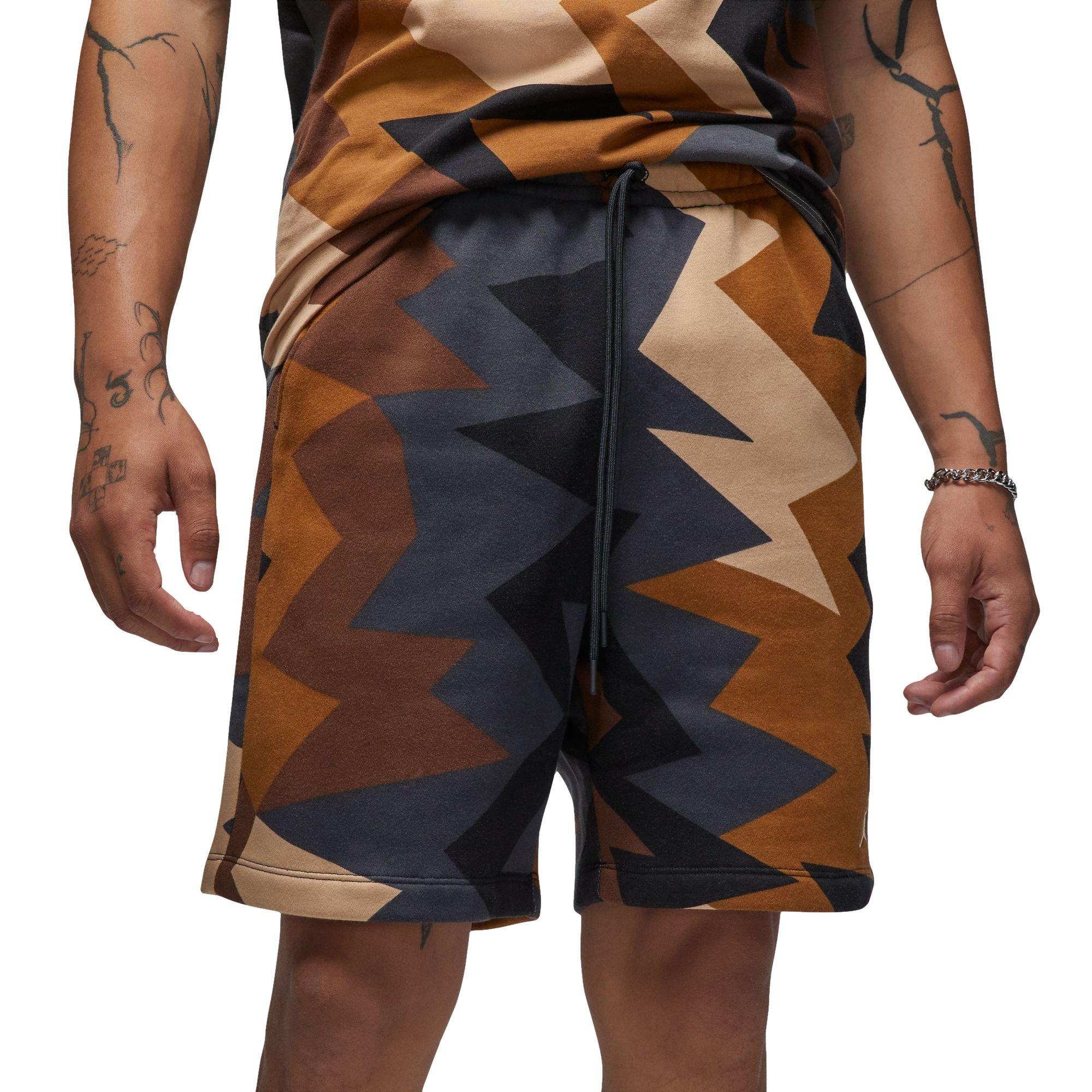 Jordan Men's MVP Flight All Over Print Shorts-Tan - TAN Thumbnail View 1