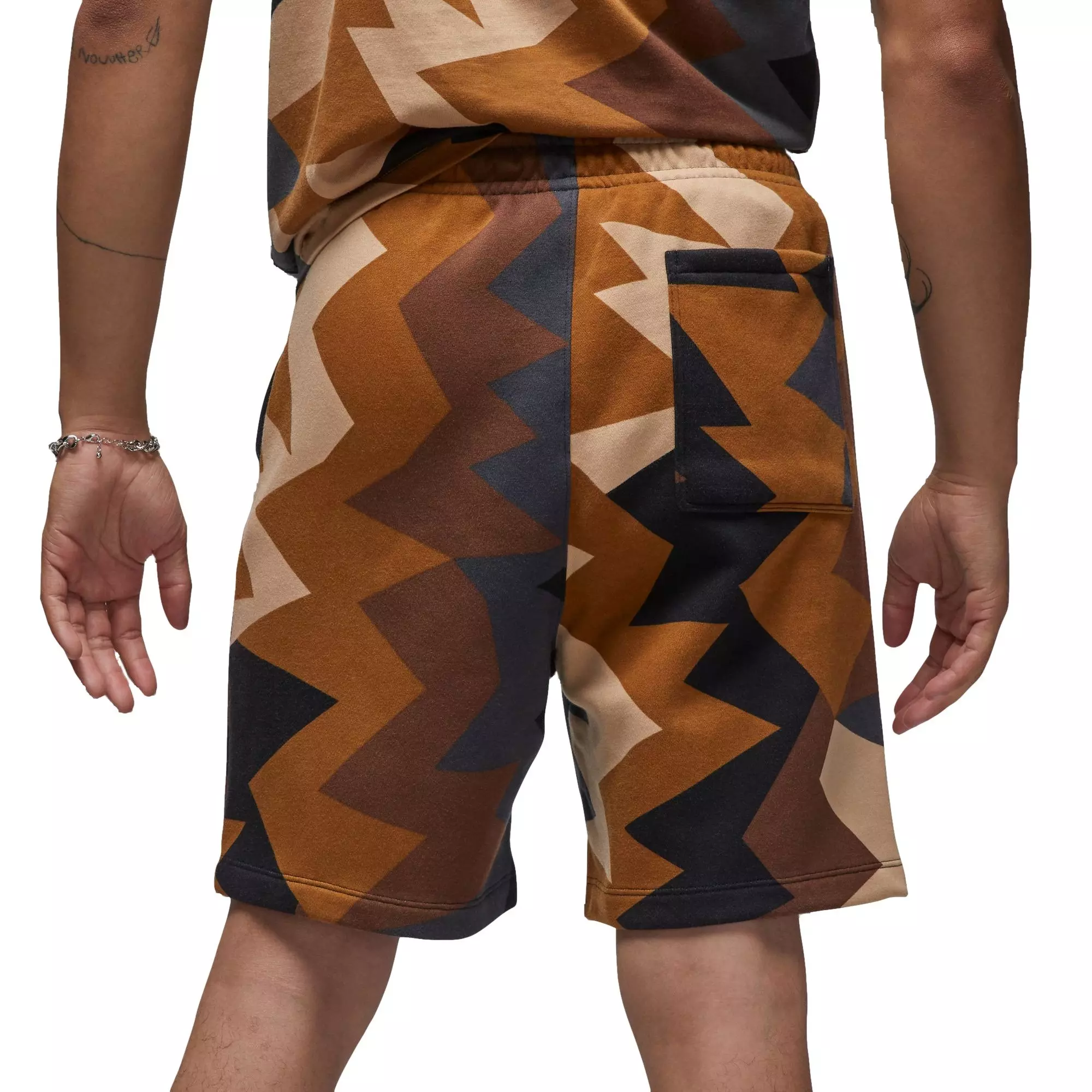 Jordan Men's MVP Flight All Over Print Shorts-Tan - TAN