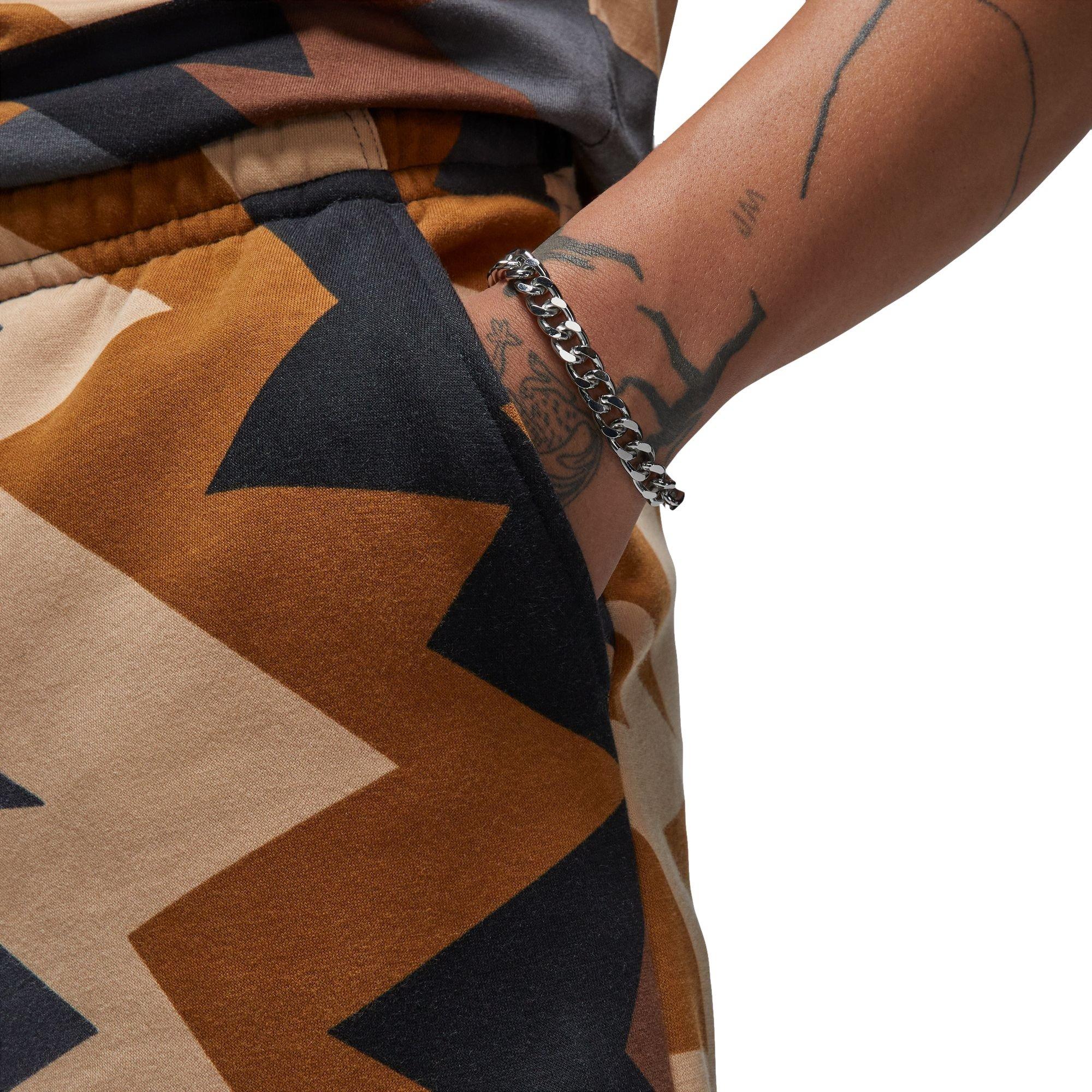 Jordan Men's MVP Flight All Over Print Shorts-Tan - TAN Thumbnail View 3