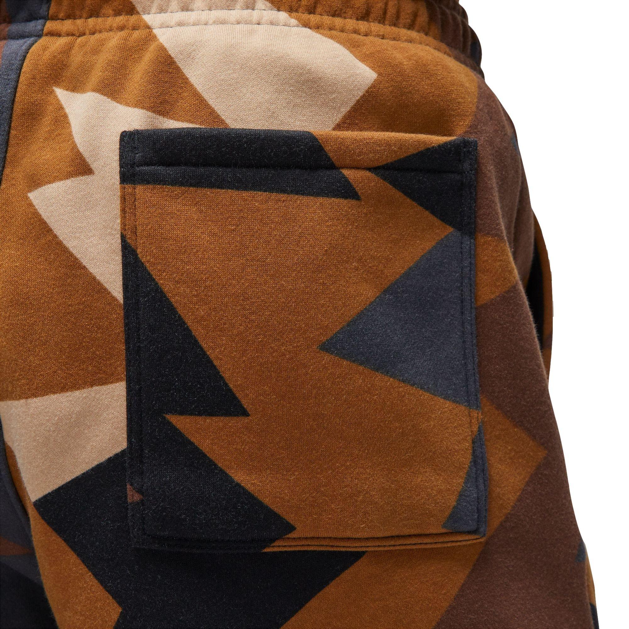 Jordan Men's MVP Flight All Over Print Shorts-Tan - TAN Thumbnail View 5