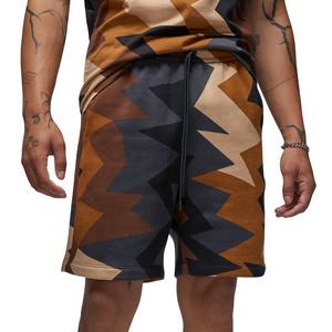 Jordan Men's MVP Flight All Over Print Shorts-Tan