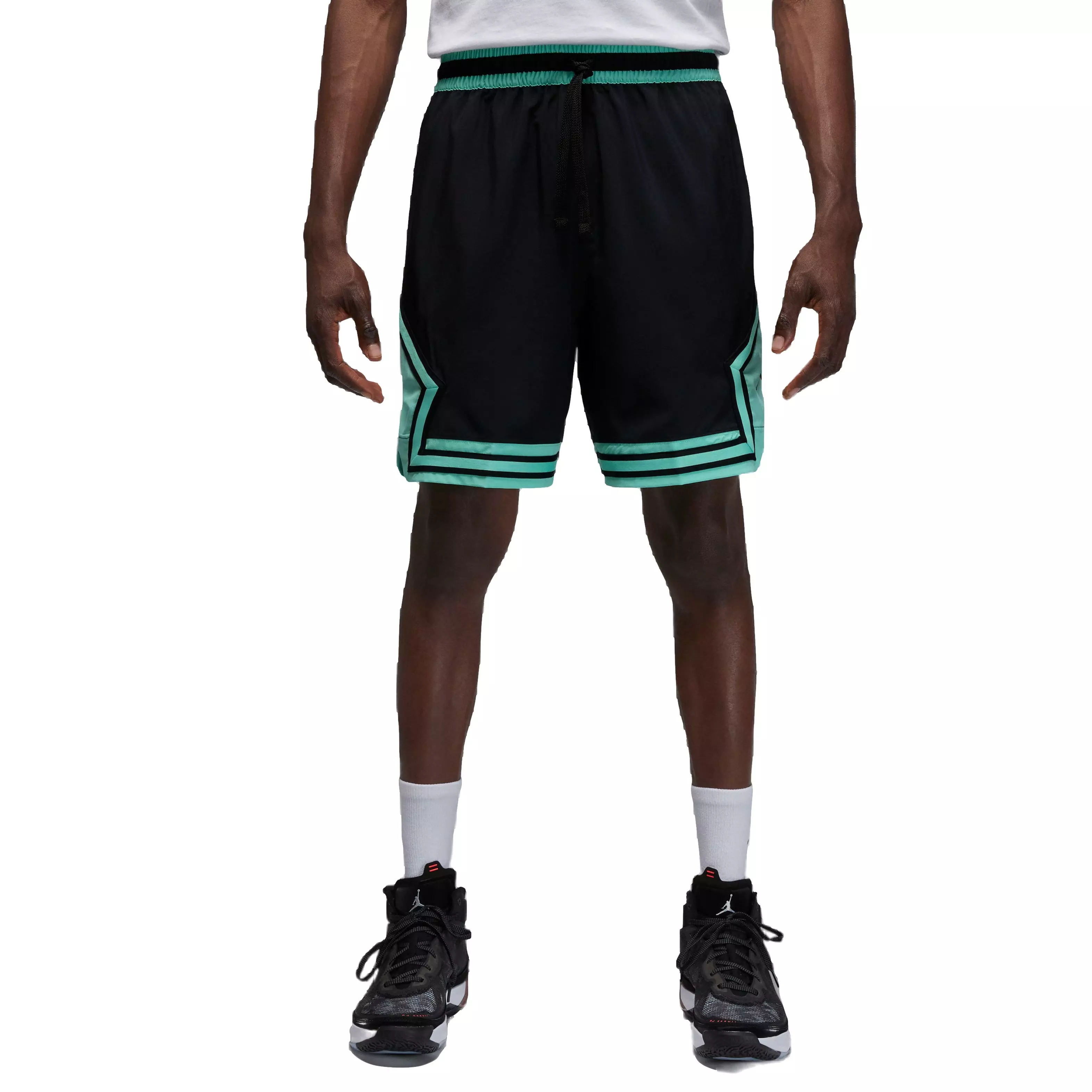 Jordan Men's Dri-FIT Sport Woven Diamond Shorts - BLACK/TEAL