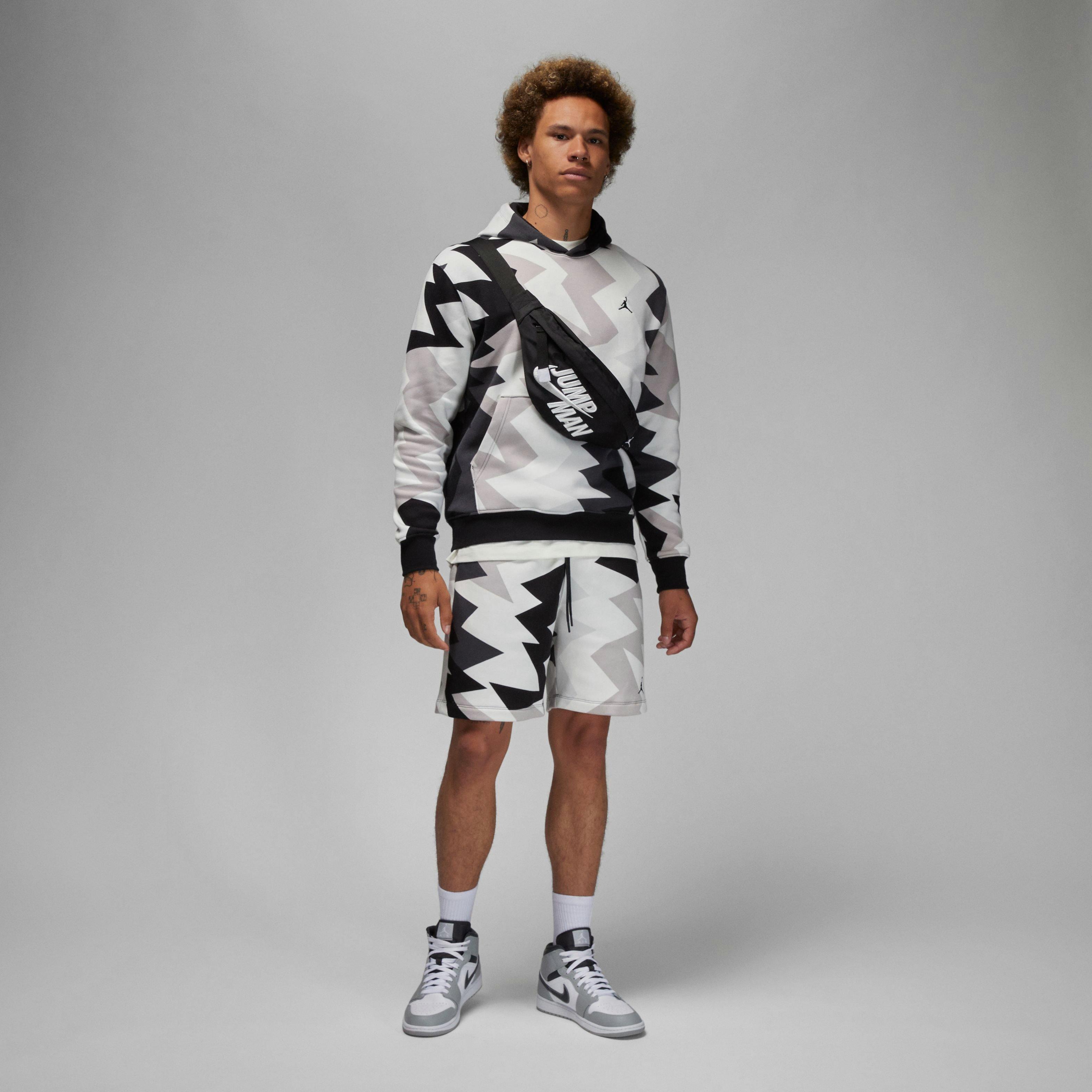 Jordan Men's Flight MVP Printed Fleece Pullover Hoodie - Sail - SAIL Thumbnail View 8