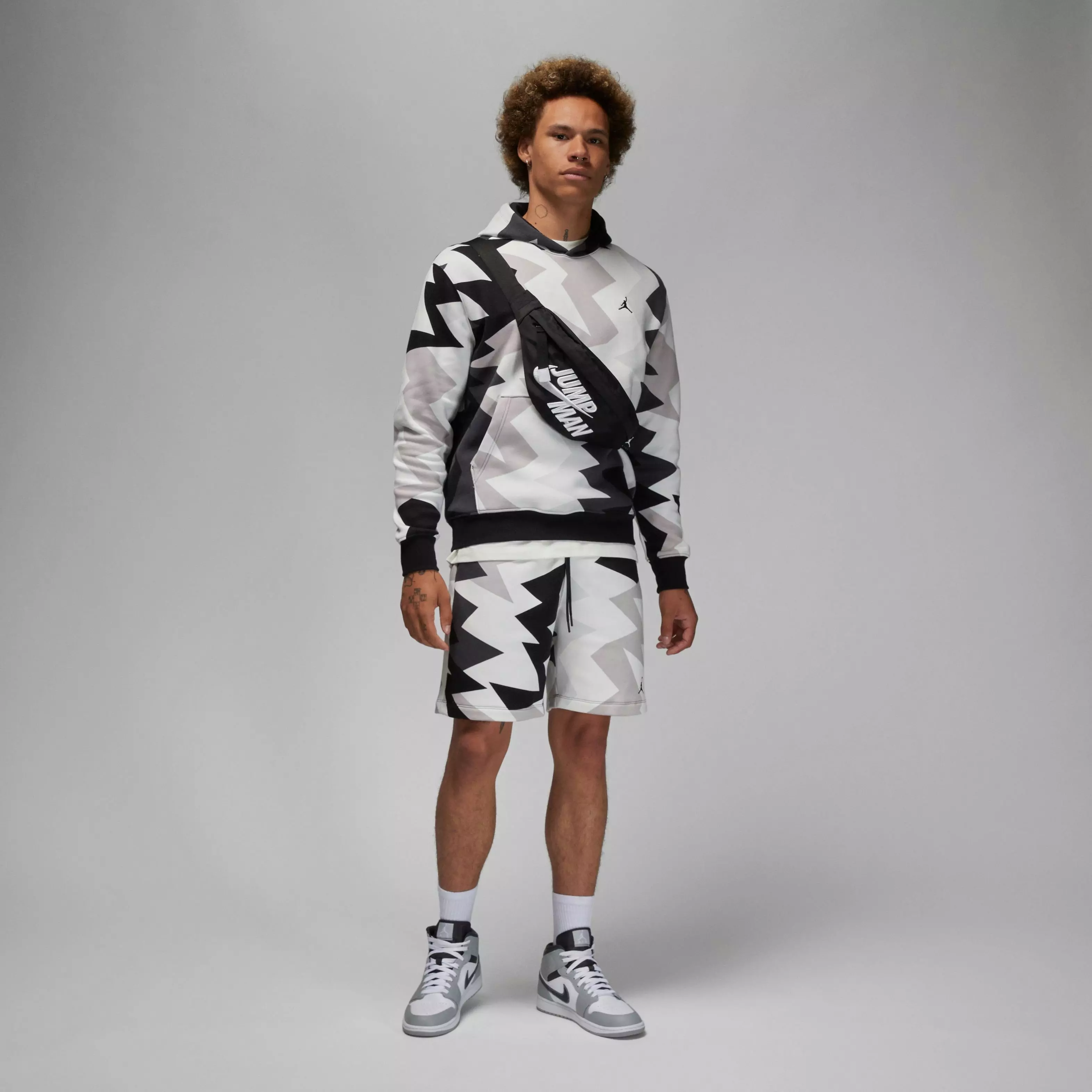 Jordan Men's Flight MVP Printed Fleece Pullover Hoodie - Sail - SAIL