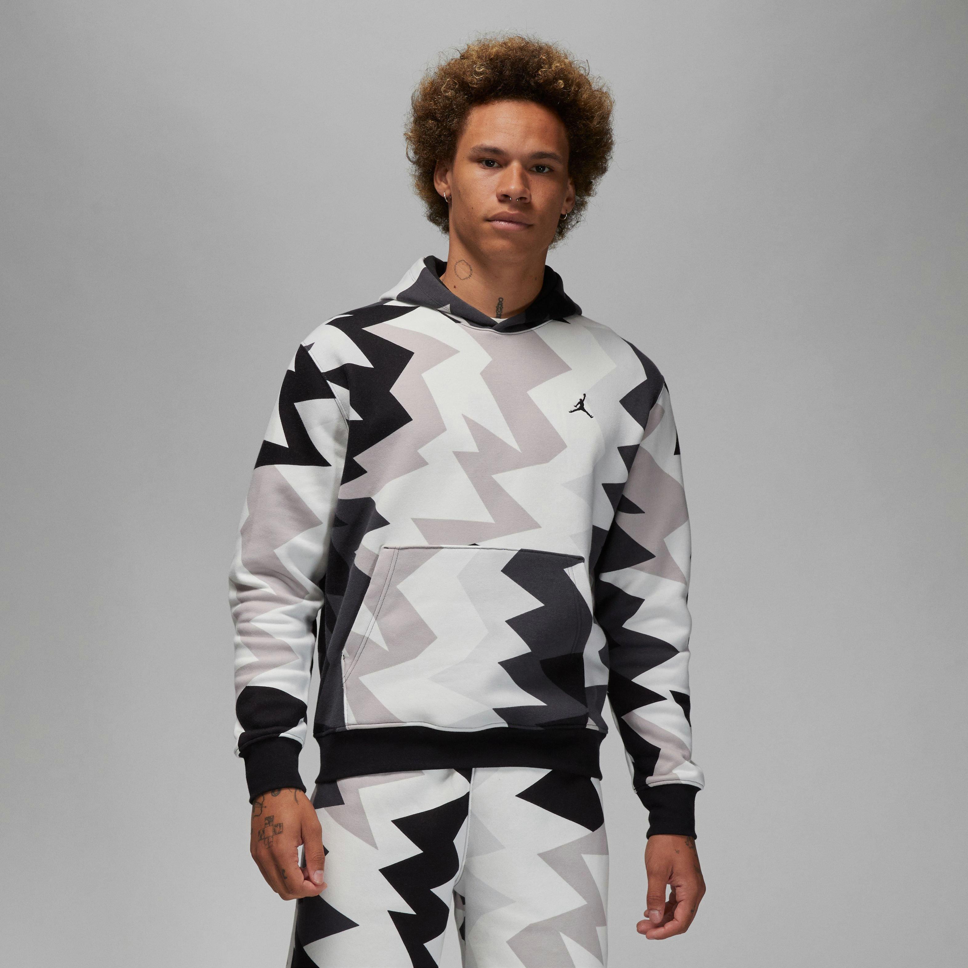 Jordan Men's Flight MVP Printed Fleece Pullover Hoodie - Sail - SAIL Thumbnail View 6