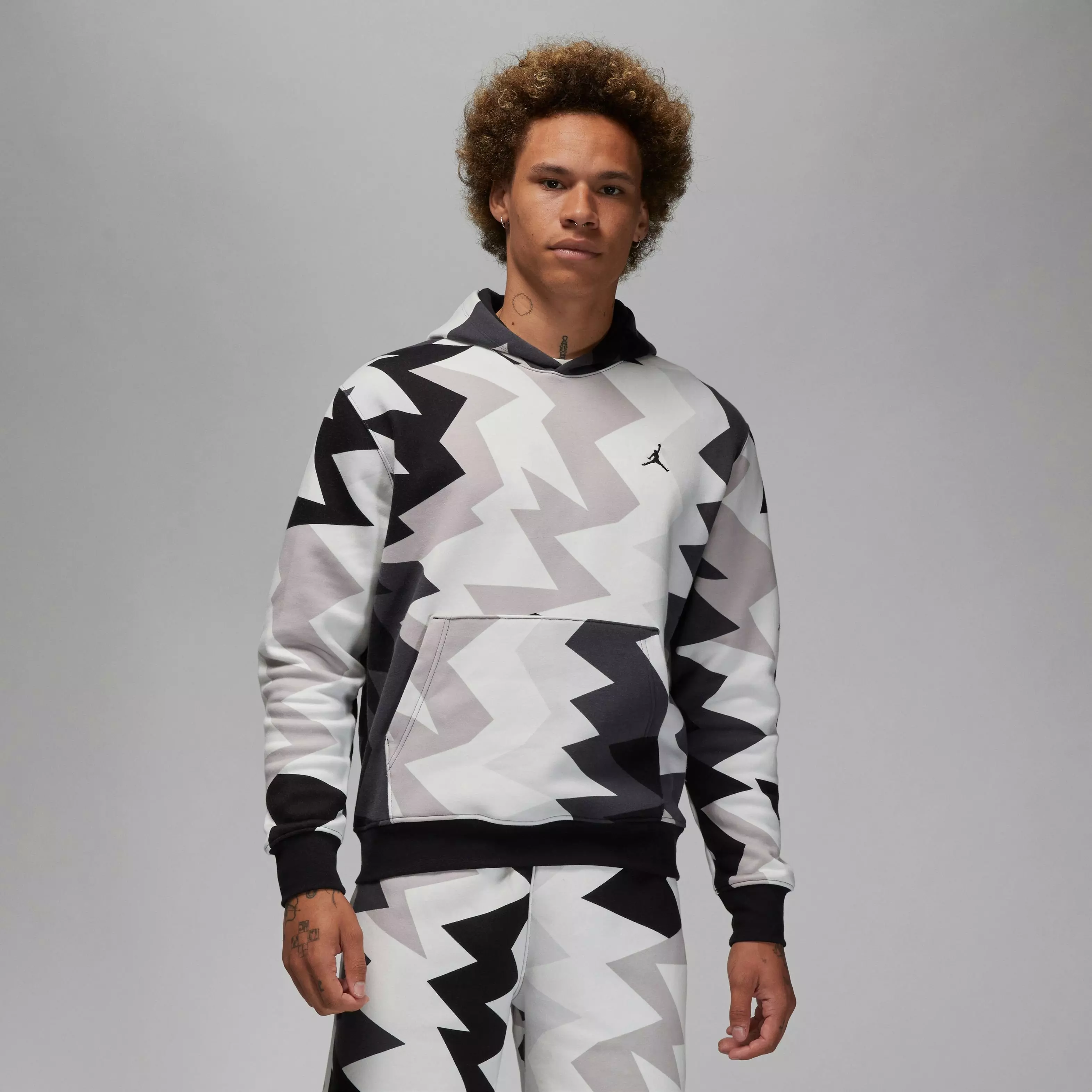 Jordan Men's Flight MVP Printed Fleece Pullover Hoodie - Sail - SAIL