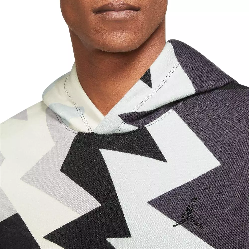 Jordan Men's Flight MVP Printed Fleece Pullover Hoodie - Sail - SAIL