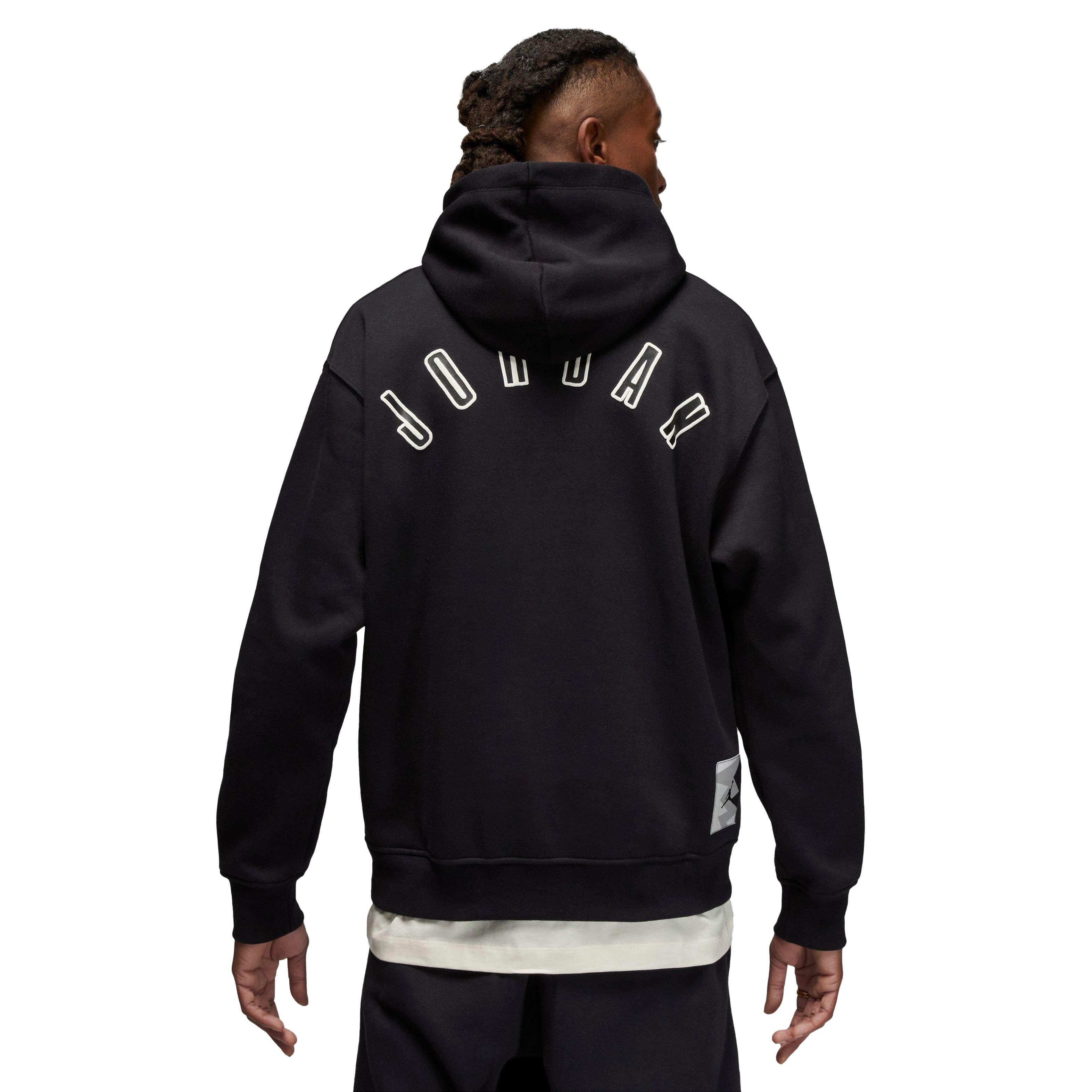 Jordan Men's Flight MVP Pullover Hoodie-Black/Tan - BLACK/TAN Thumbnail View 5