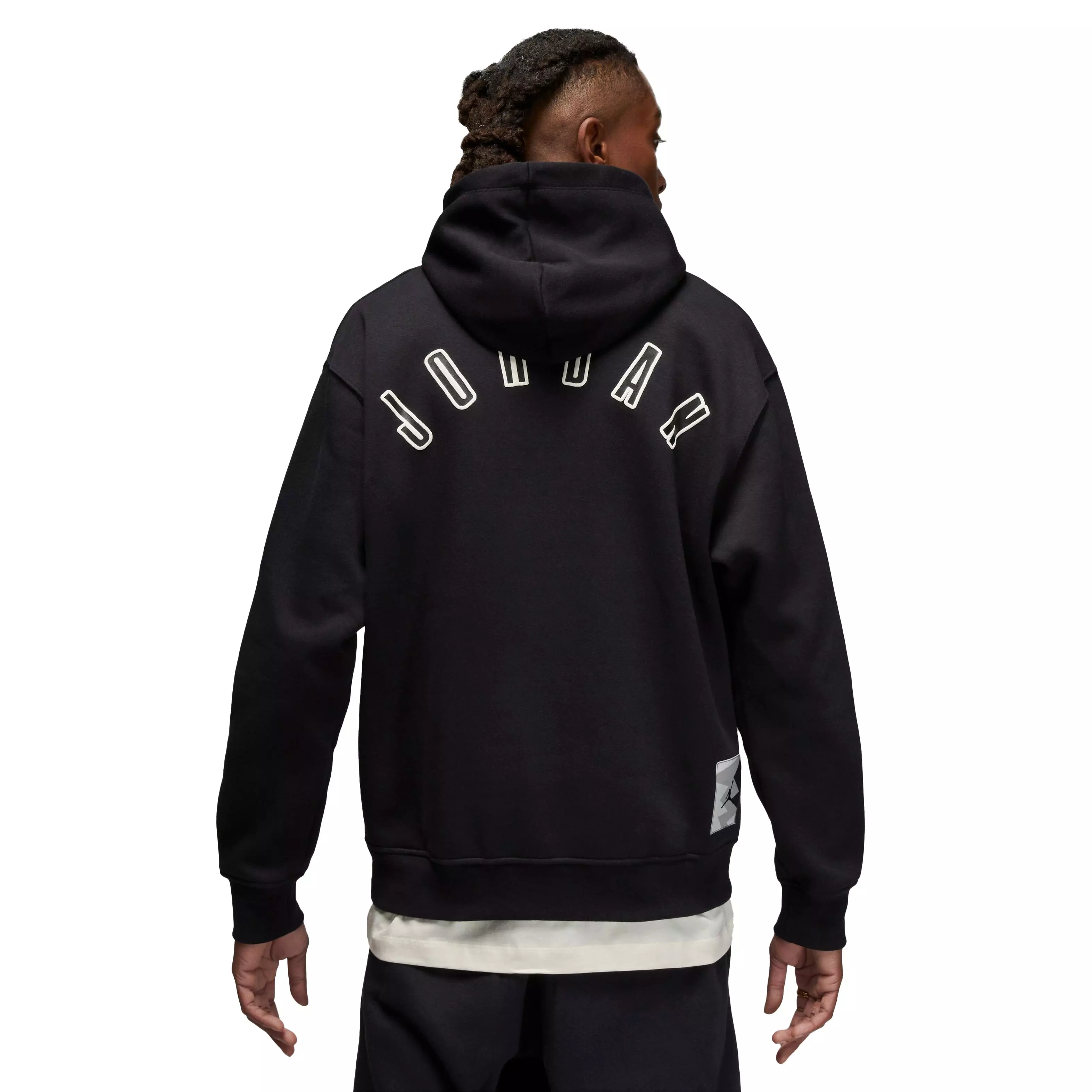 Jordan Men's Flight MVP Pullover Hoodie-Black/Tan - BLACK/TAN
